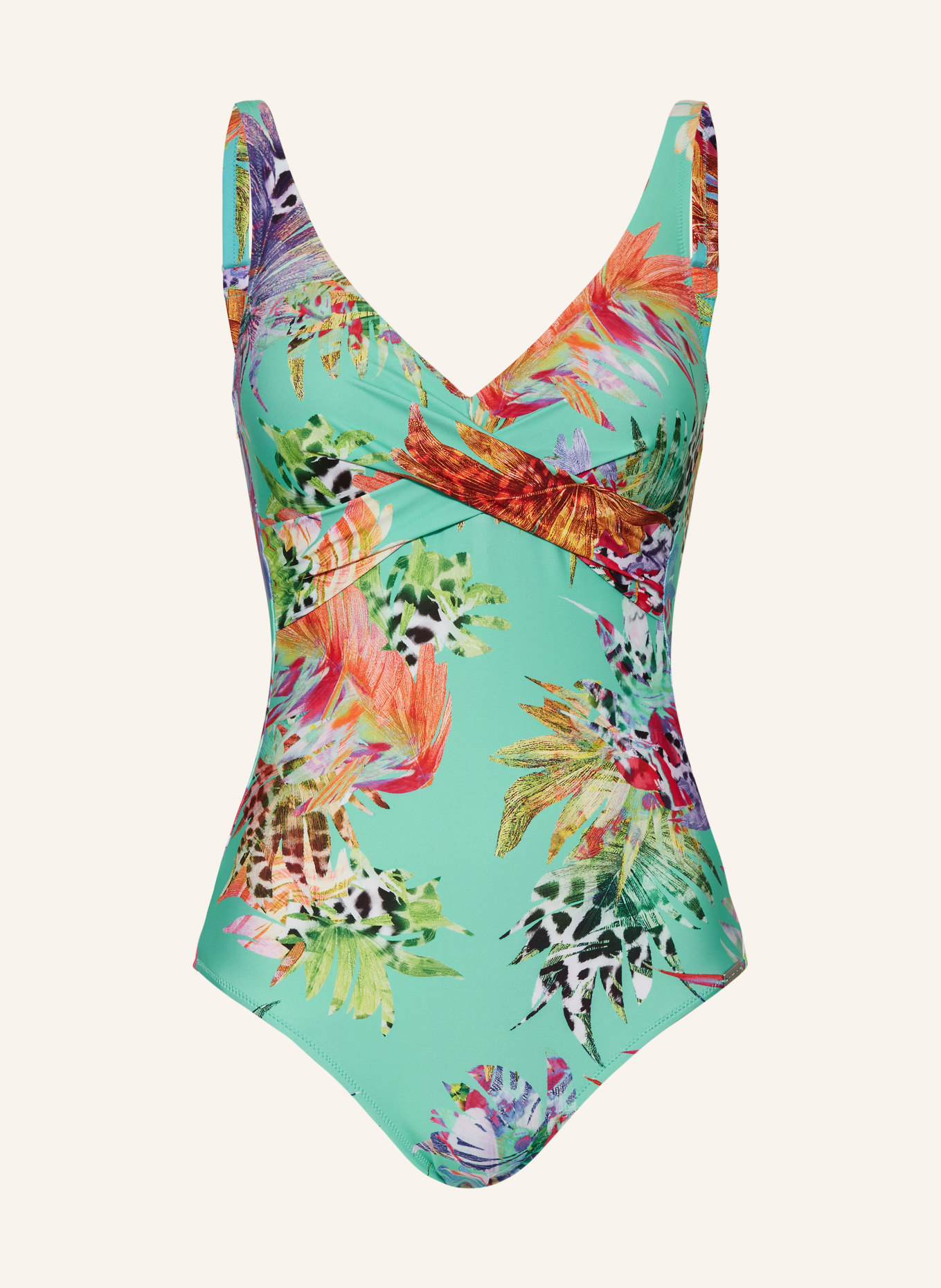 Charmline Shape-Badeanzug AQUARIUS FANTASY, Farbe: MINT/ ORANGE/ HELLLILA (Bild 1)