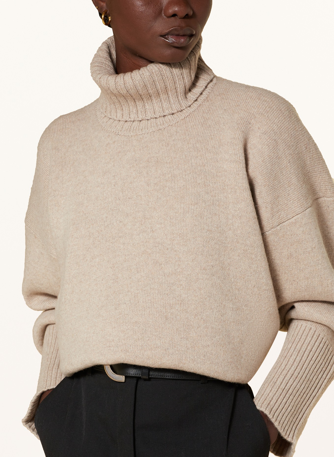 Proenza Schouler Turtleneck sweater SANDRA made of cashmere, Color: BEIGE (Image 4)