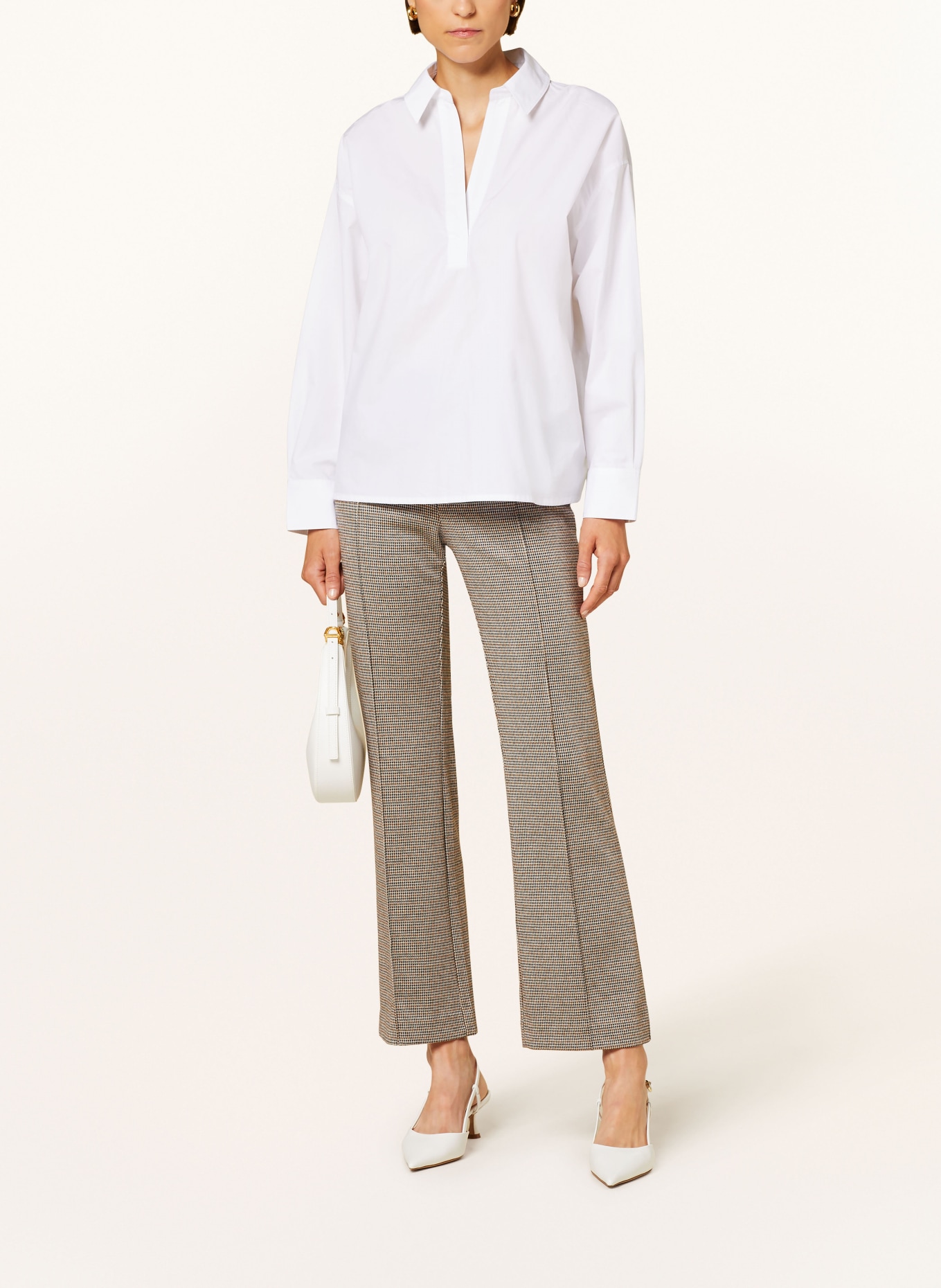Part Two Trousers PONTAS, Color: BROWN/ BEIGE/ DARK BROWN (Image 2)