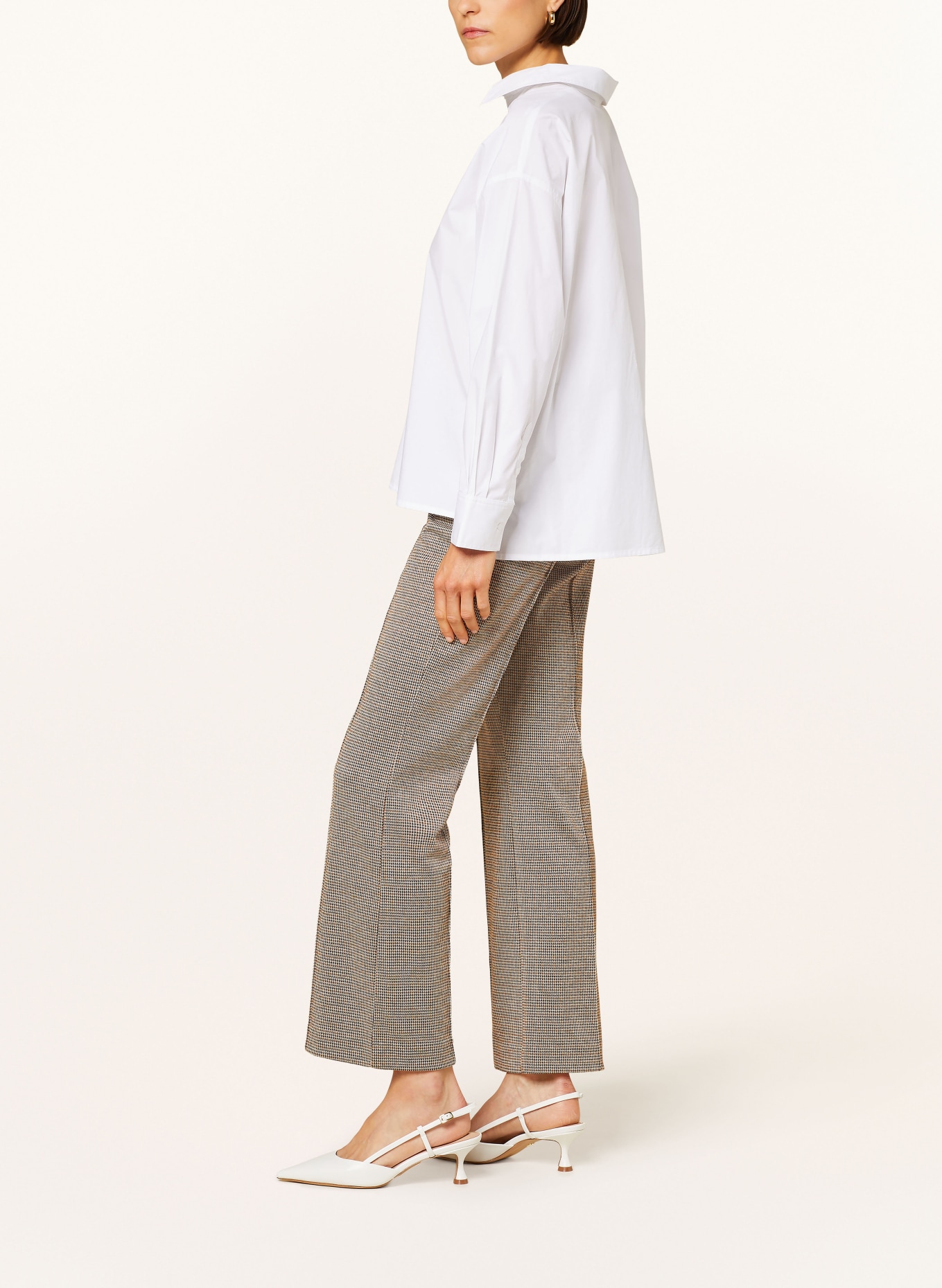 Part Two Trousers PONTAS, Color: BROWN/ BEIGE/ DARK BROWN (Image 4)