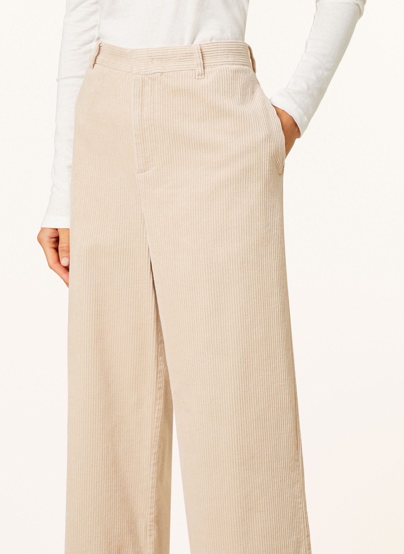 Part Two Corduroy trousers CLARISSE, Color: ECRU (Image 5)