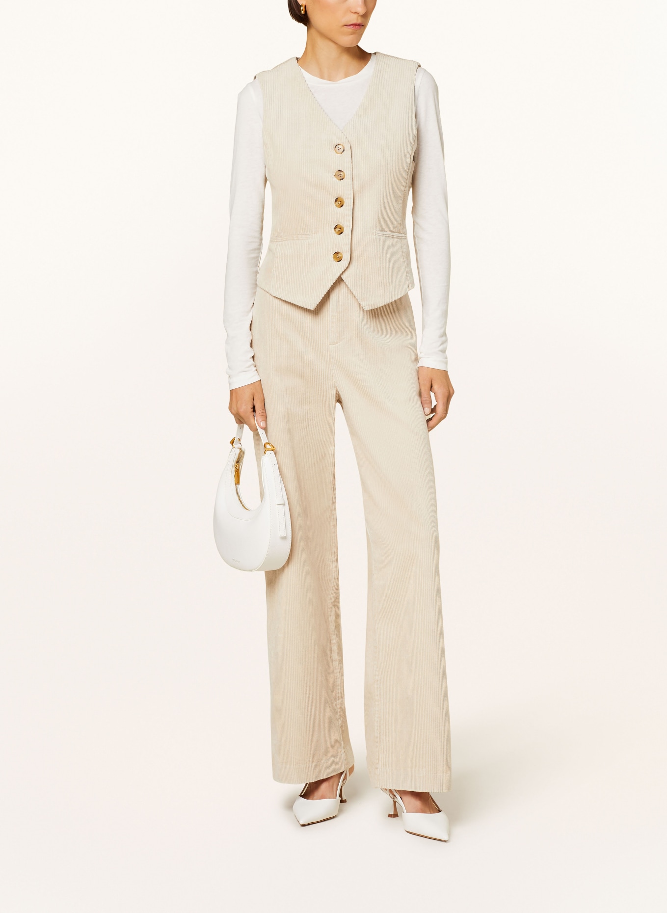 Part Two Blazer vest LINKA in corduroy, Color: BEIGE (Image 2)