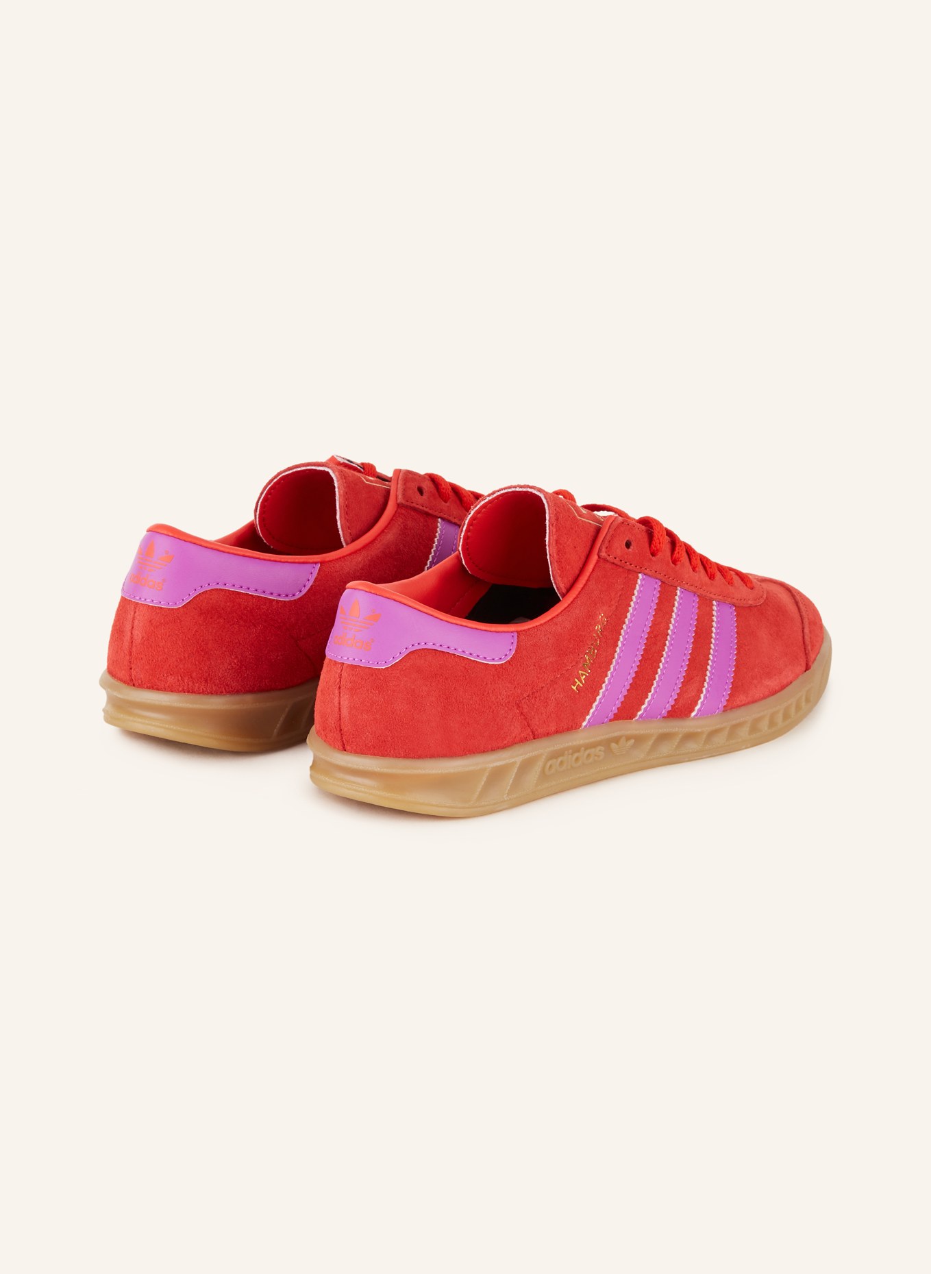 Adidas red sport shoes clearance