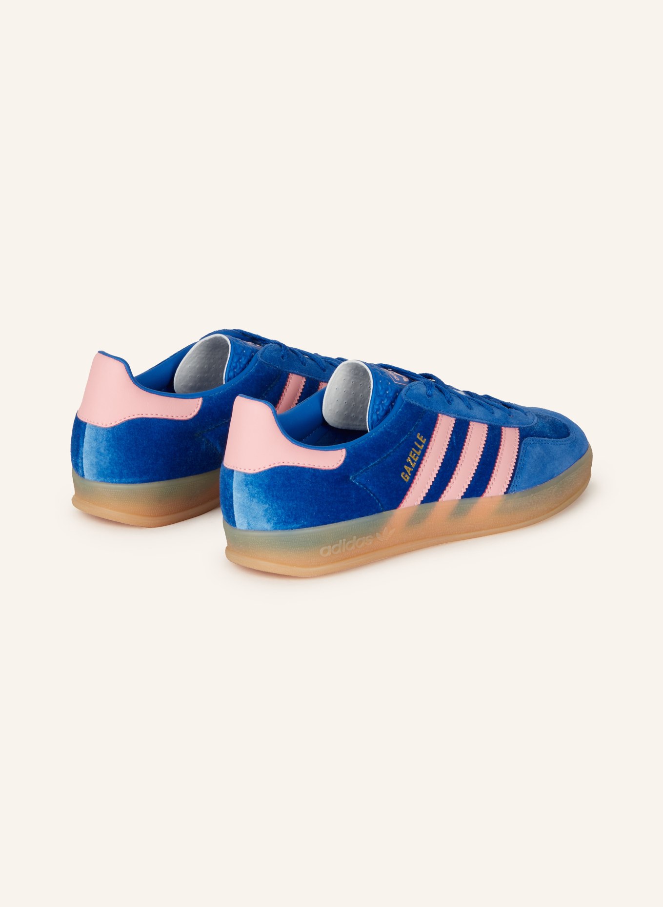adidas Originals Baskets GAZELLE INDOOR: BLEU / SAUMON