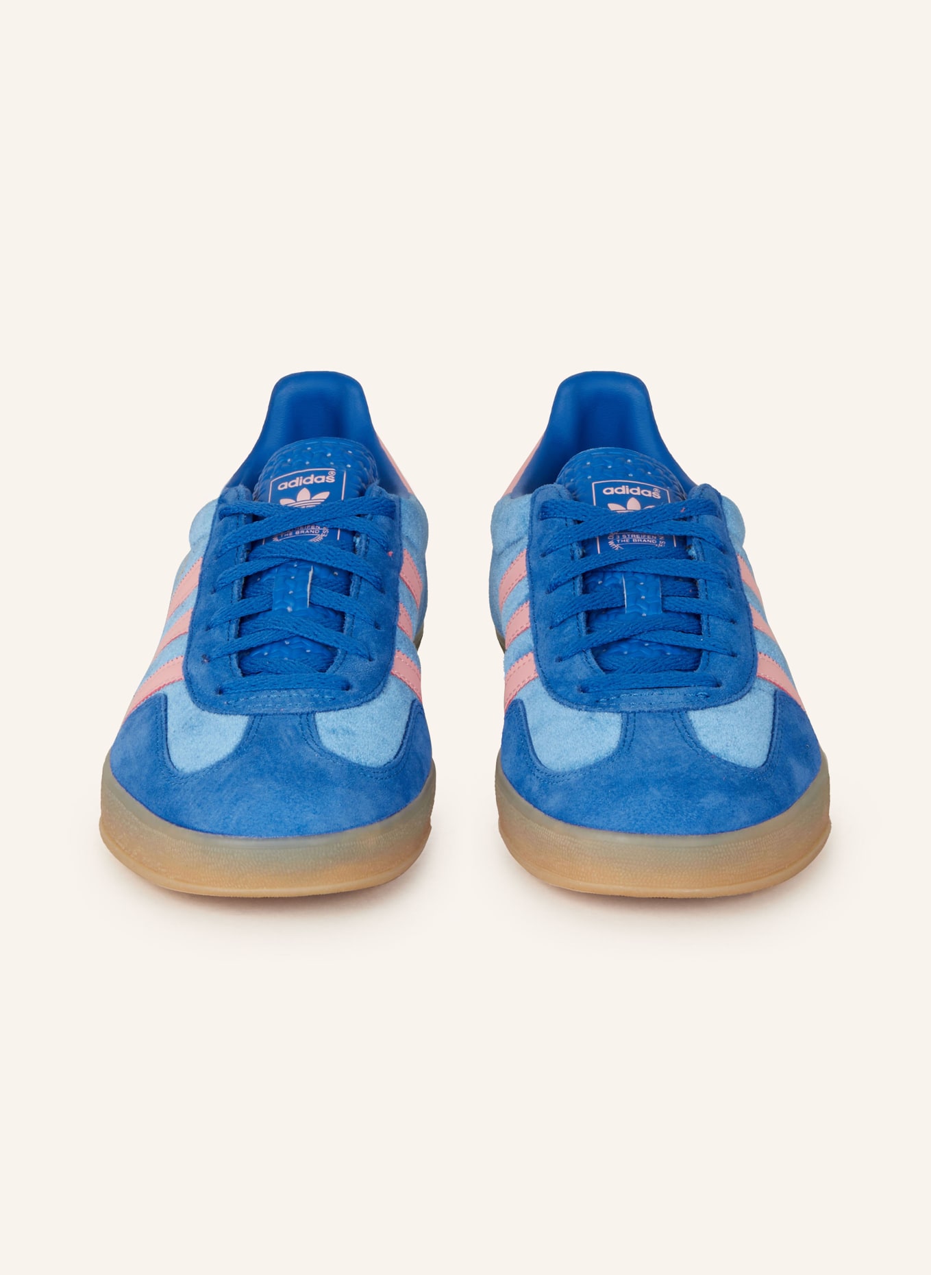 adidas Originals Baskets GAZELLE INDOOR: BLEU / SAUMON