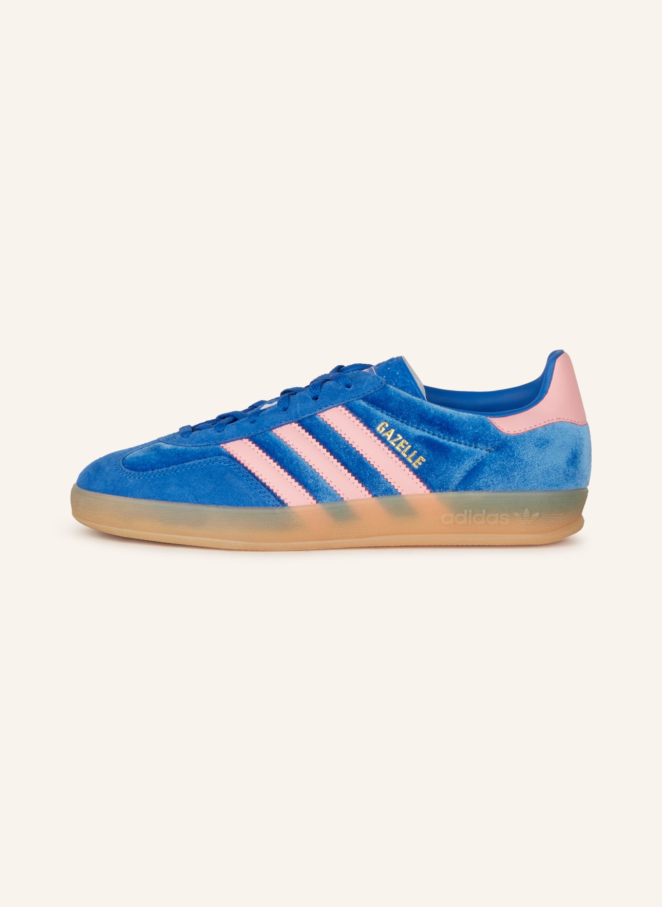 adidas Originals Baskets GAZELLE INDOOR: BLEU / SAUMON