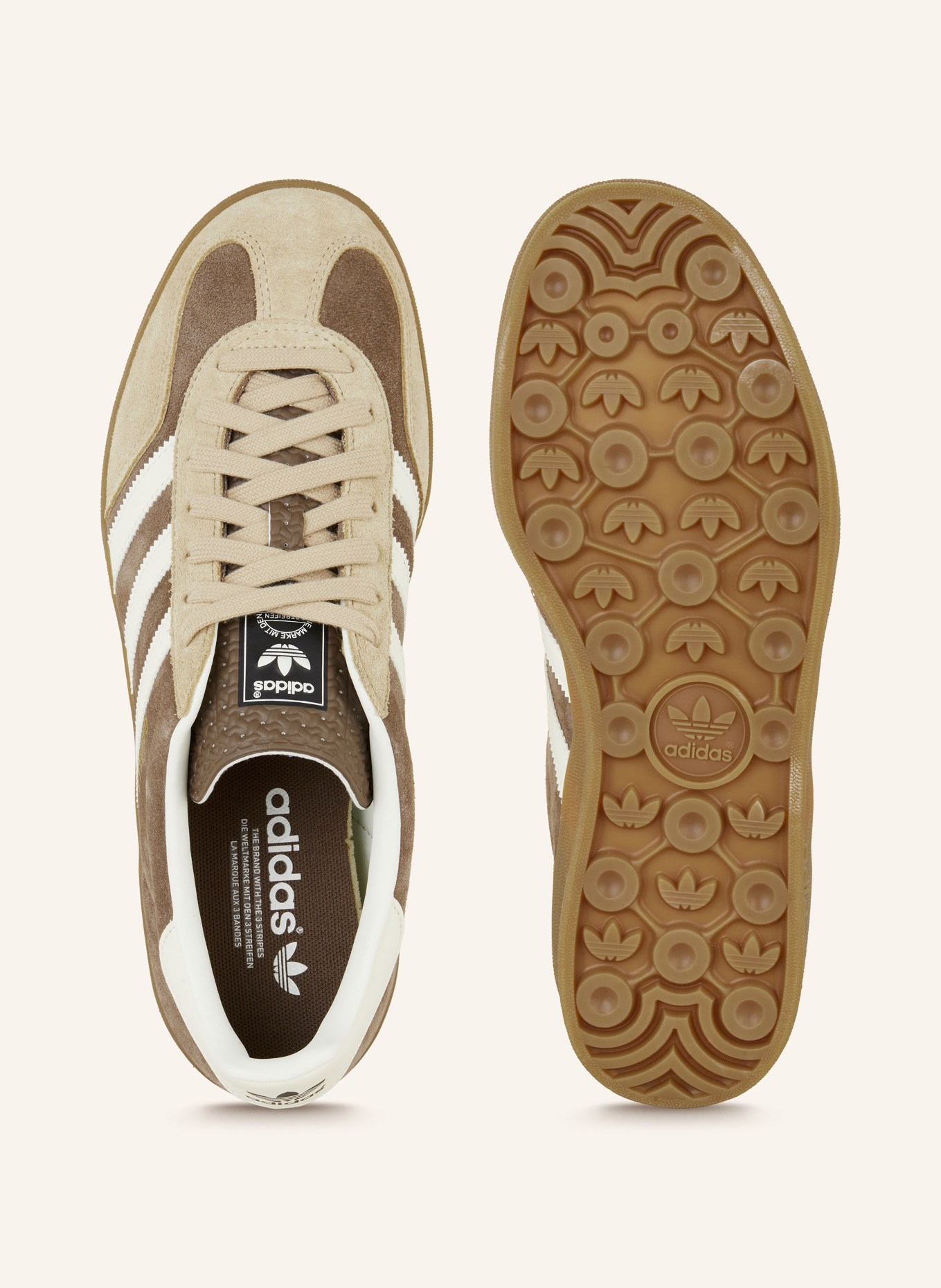 adidas Originals Sneakers GAZELLE INDOOR in taupe cream white