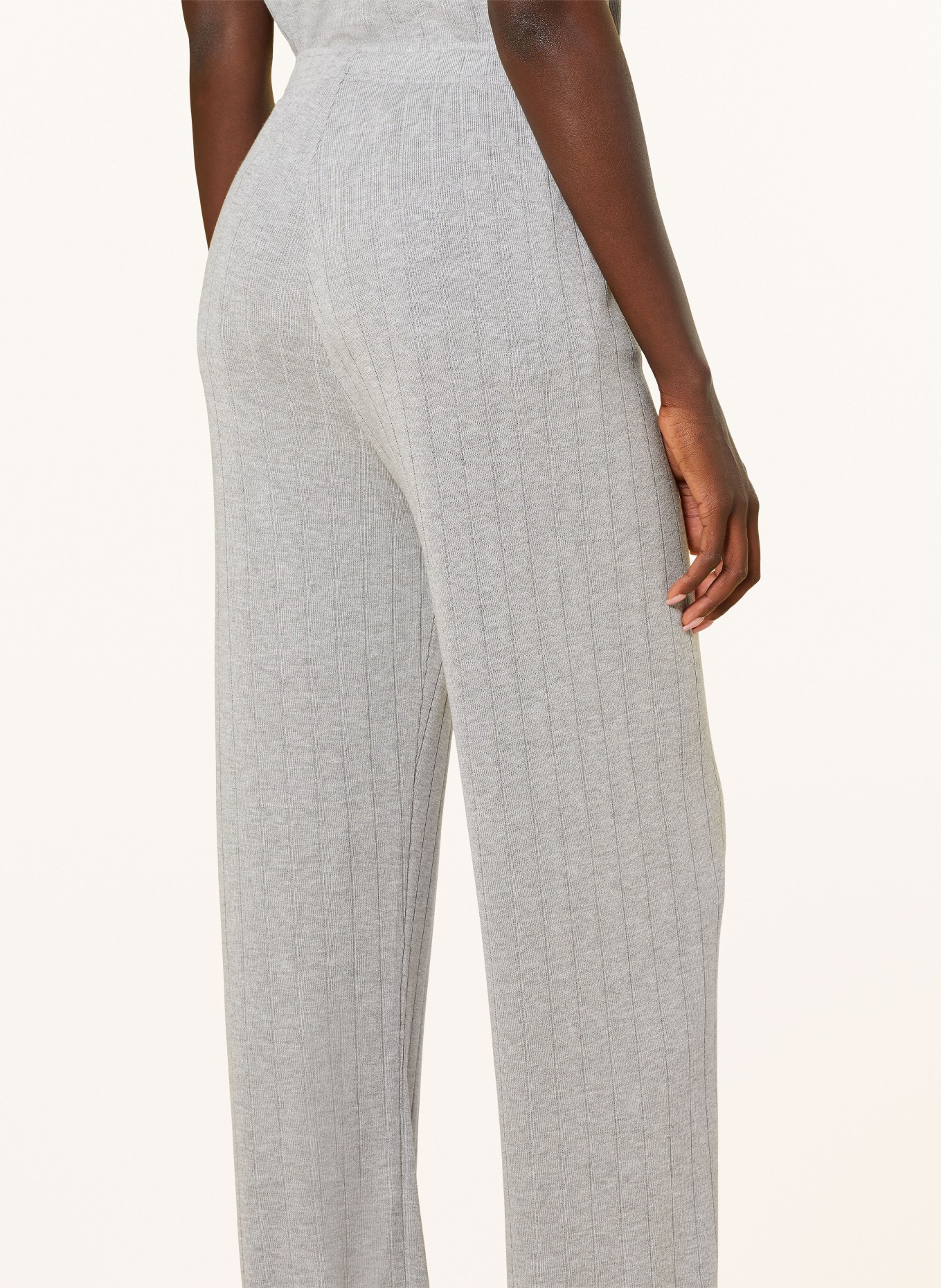 American Vintage Knit trousers ROABIRD, Color: GRAY (Image 5)