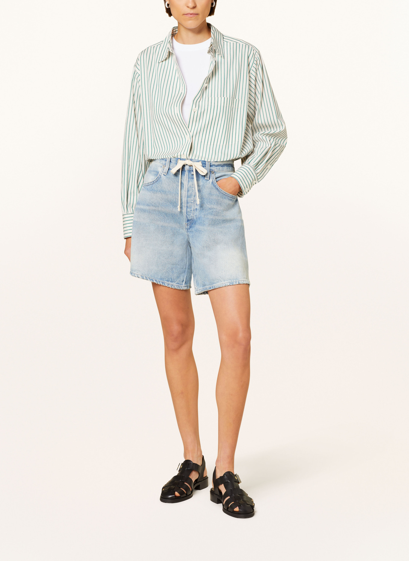 CITIZENS of HUMANITY Denim shorts BRYNN, Color: LIGHT BLUE (Image 2)