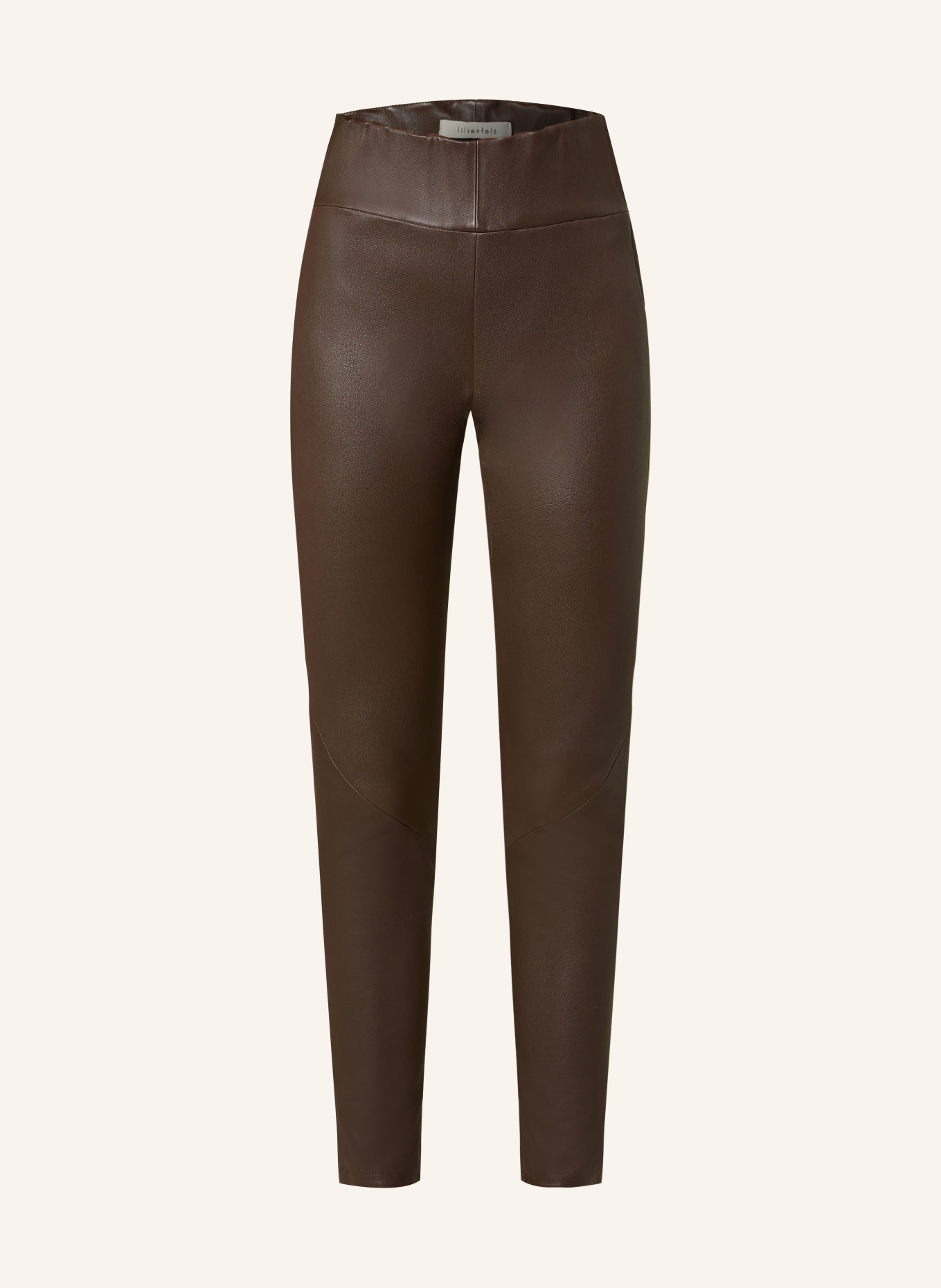 lilienfels Leather Leggings, Color: DARK BROWN (Image 1)