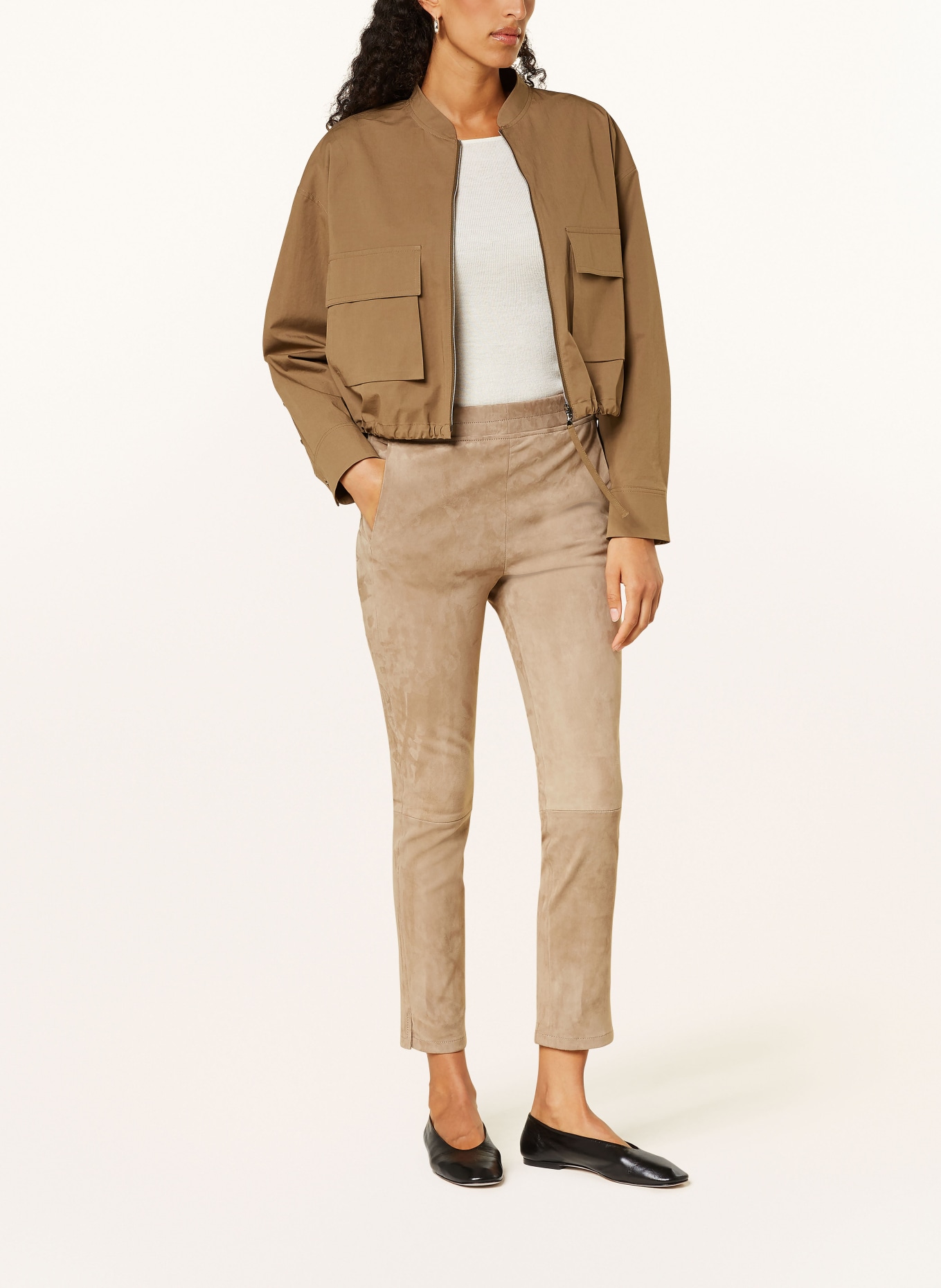 lilienfels Leather trousers, Color: TAUPE (Image 2)