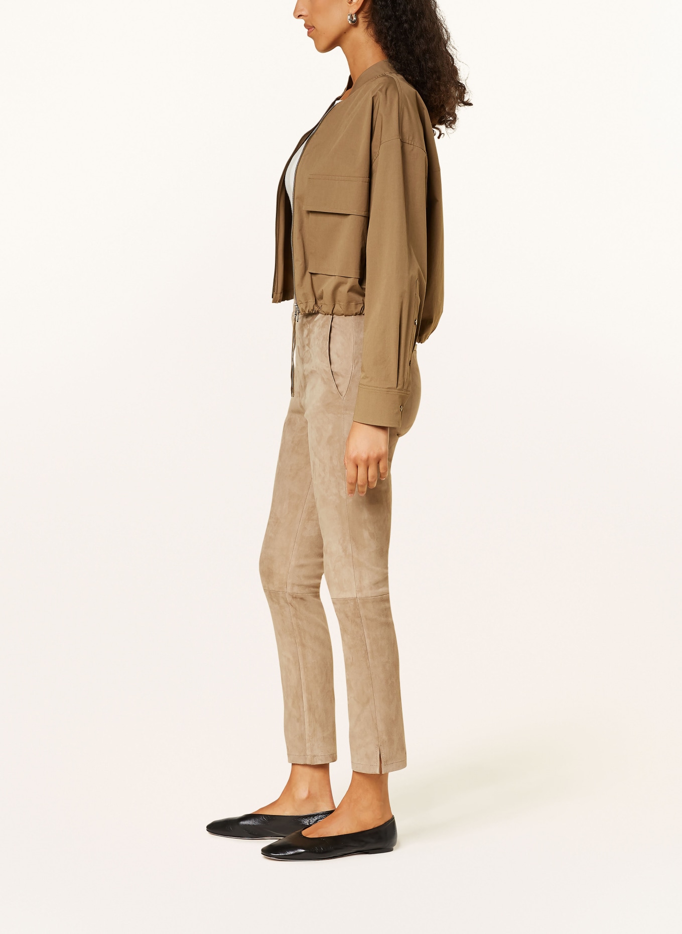 lilienfels Leather trousers, Color: TAUPE (Image 4)