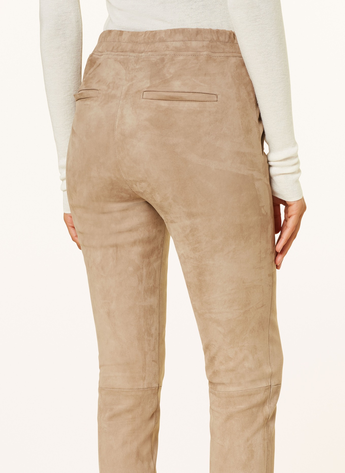 lilienfels Leather trousers, Color: TAUPE (Image 5)