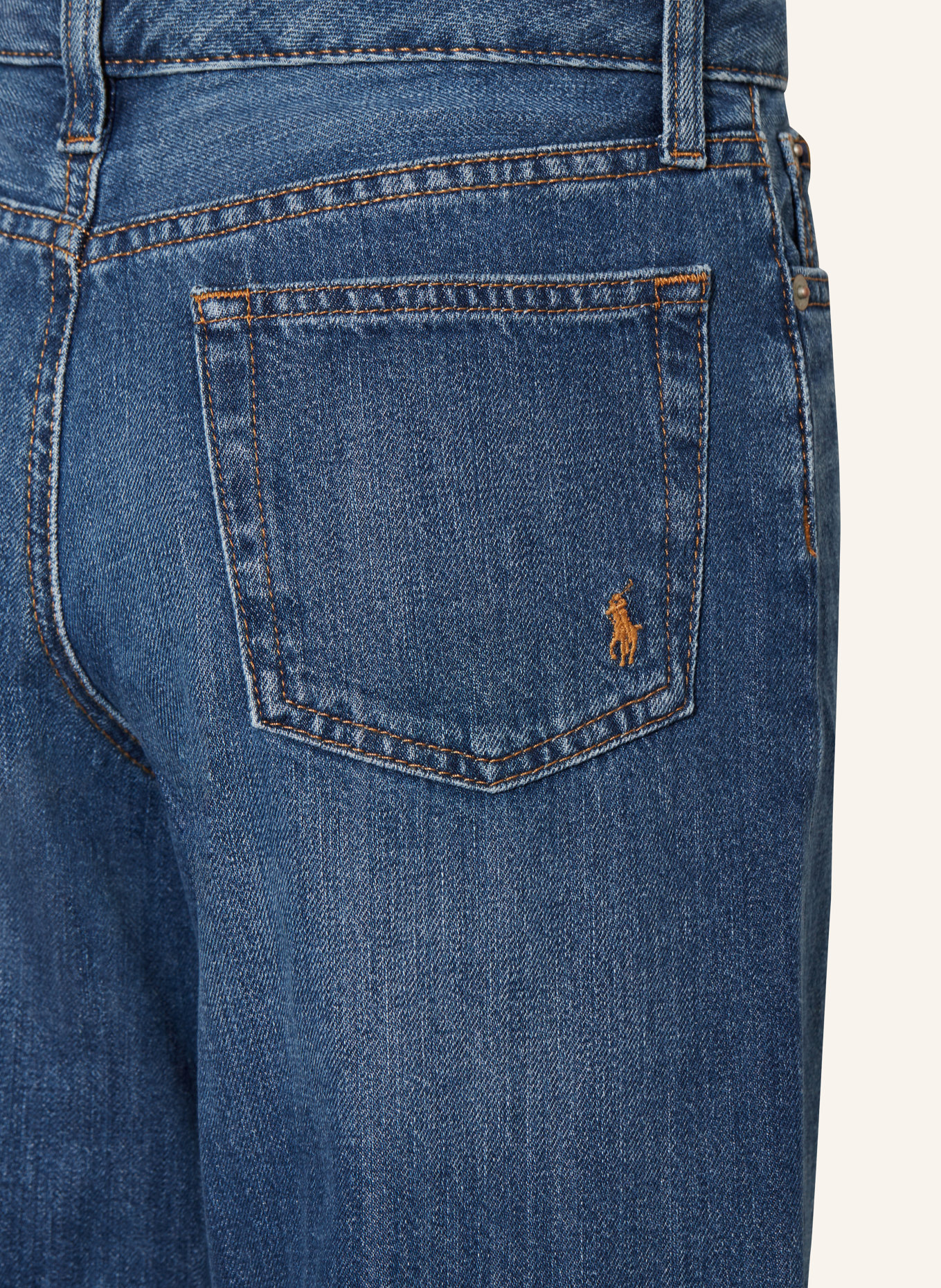 POLO RALPH LAUREN Straight Jeans Wide Leg Fit: 001 TAMERA WASH