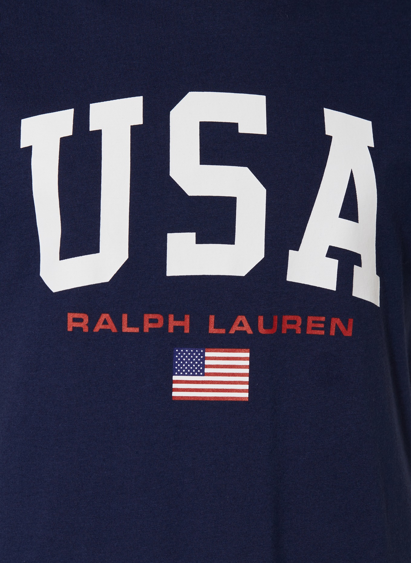 POLO RALPH LAUREN Cropped-Shirt, Farbe: DUNKELBLAU/ WEISS (Bild 3)
