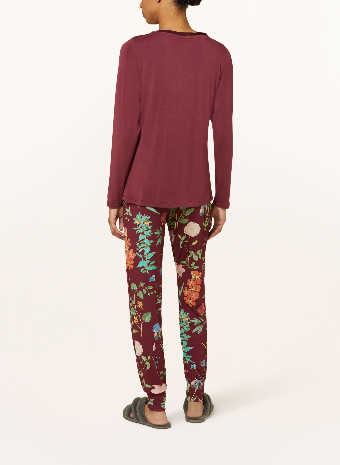 ESSENZA Pajama pants JULES MARIGOLD, Color: DARK RED/ GREEN/ BLUE (Image 3)