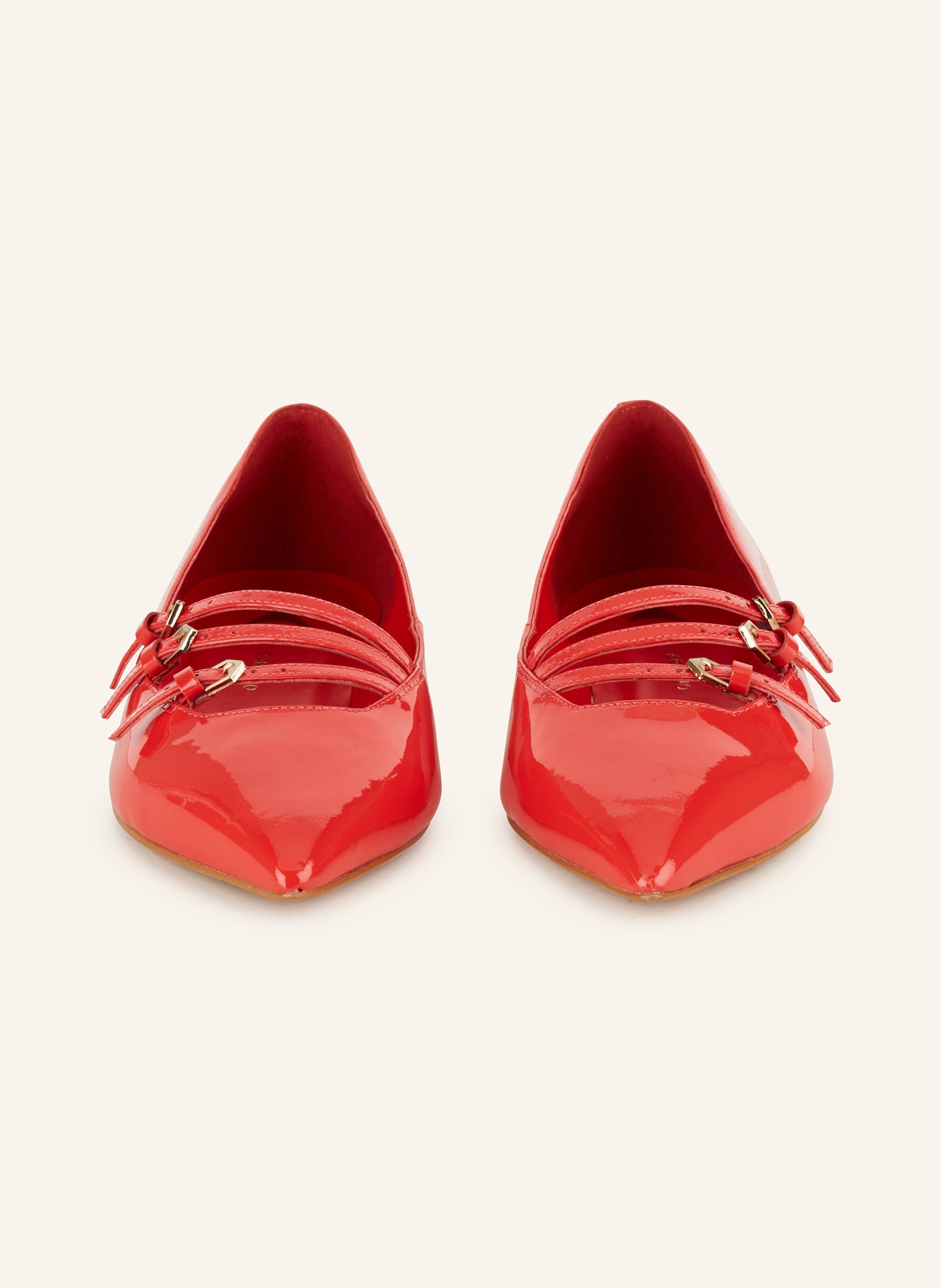 CARRANO Mary Jane ballet flats, Color: RED (Image 3)