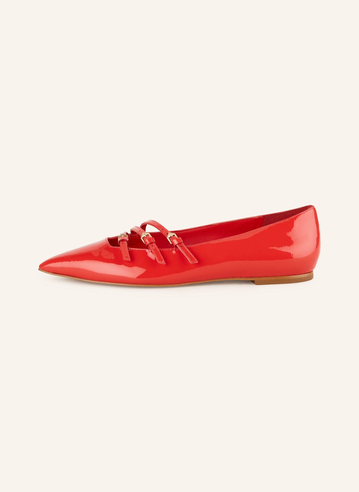 CARRANO Mary Jane ballet flats, Color: RED (Image 4)