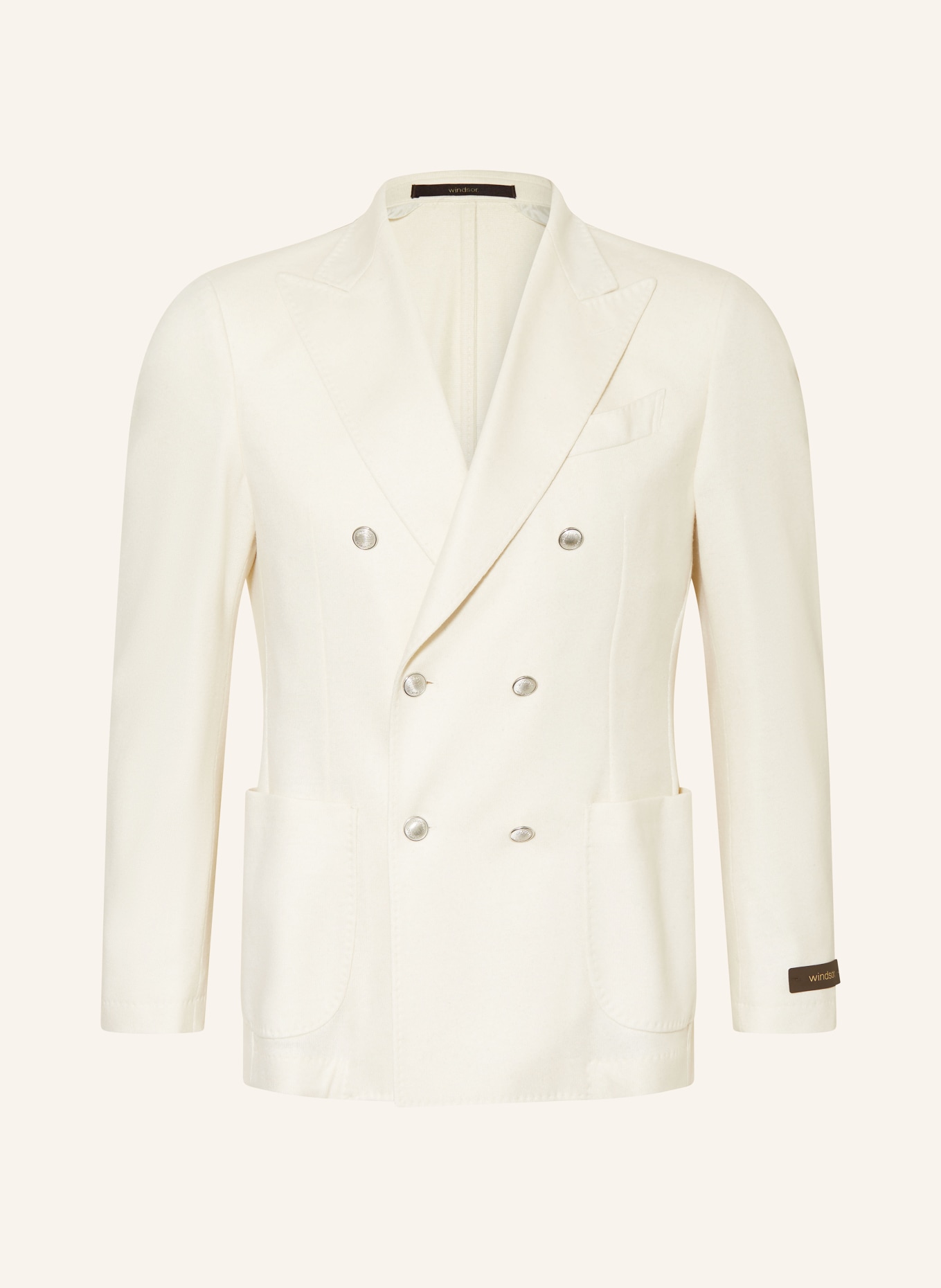 windsor. Cashmere tailored jacket SALINO-J slim fit: CREAM