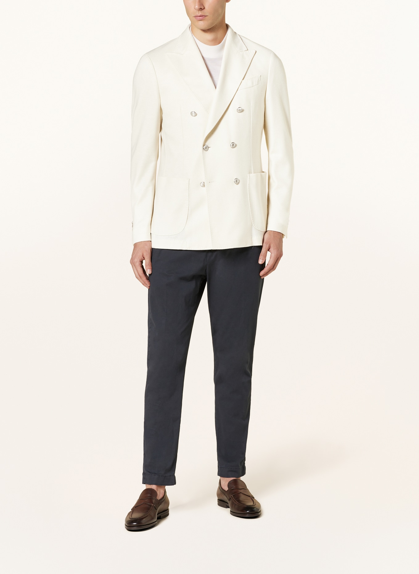 windsor. Cashmere tailored jacket SALINO-J slim fit: CREAM