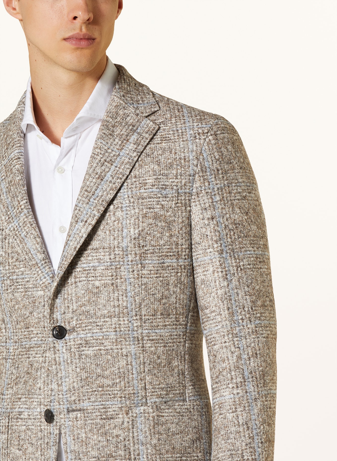 windsor. Tailored jacket GIRO extra slim fit, Color: BROWN/ BLUE GRAY (Image 5)