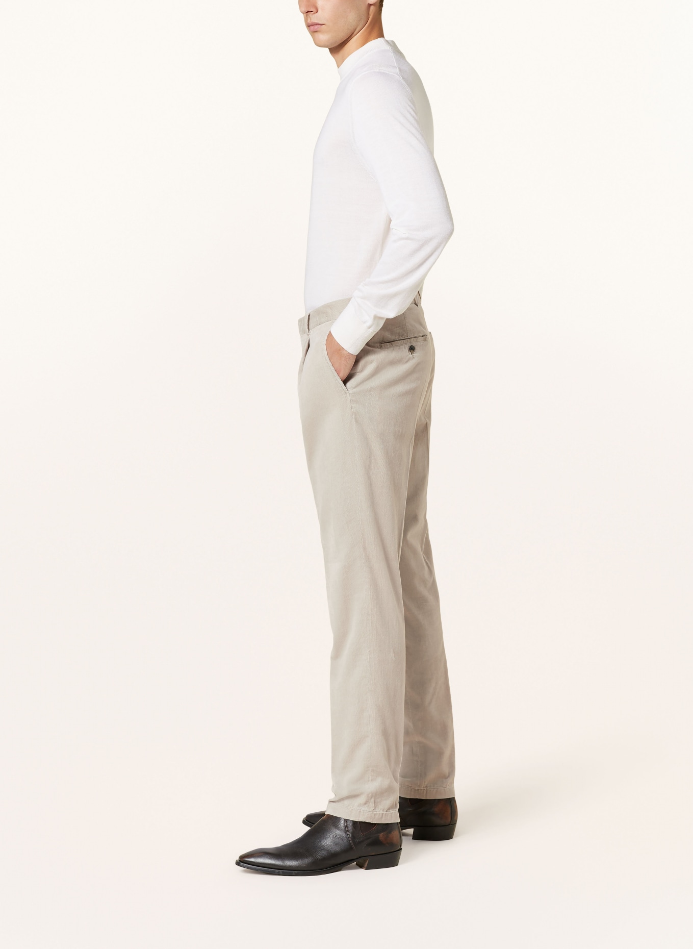 windsor. Suit trousers SILVI-W3 extra slim fit in corduroy, Color: 280 Open Beige                 280 (Image 5)