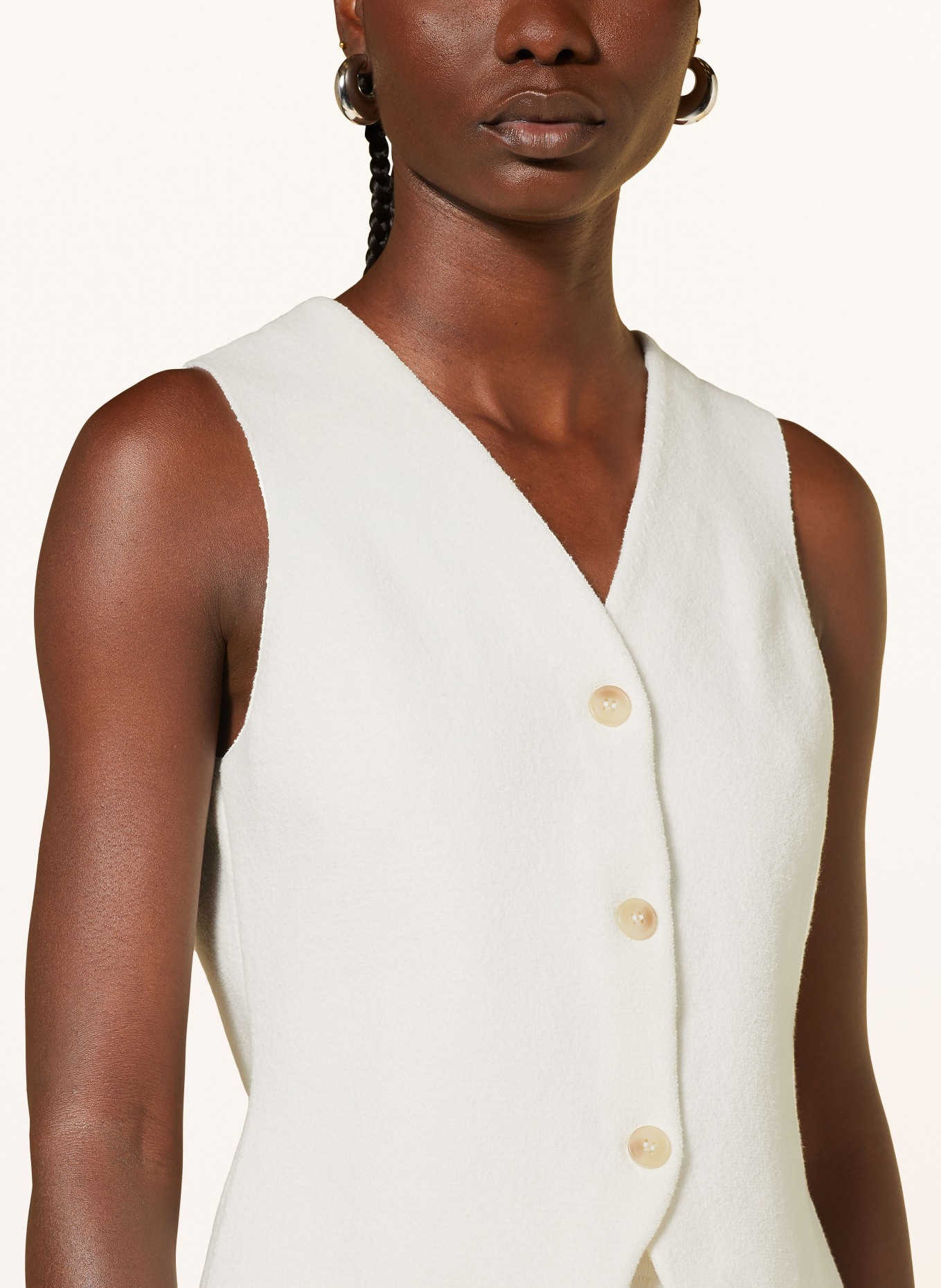 COS Knit vest, Color: WHITE (Image 4)