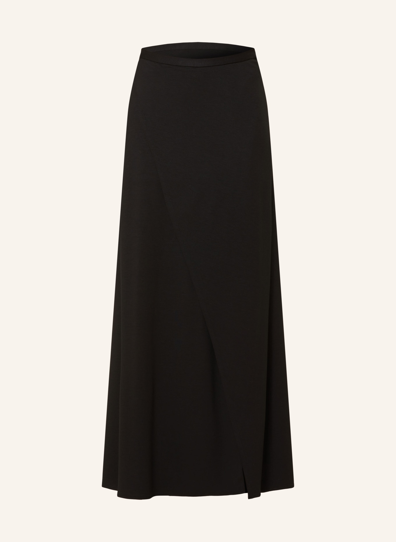COS Jersey skirt in wrap look, Color: BLACK (Image 1)