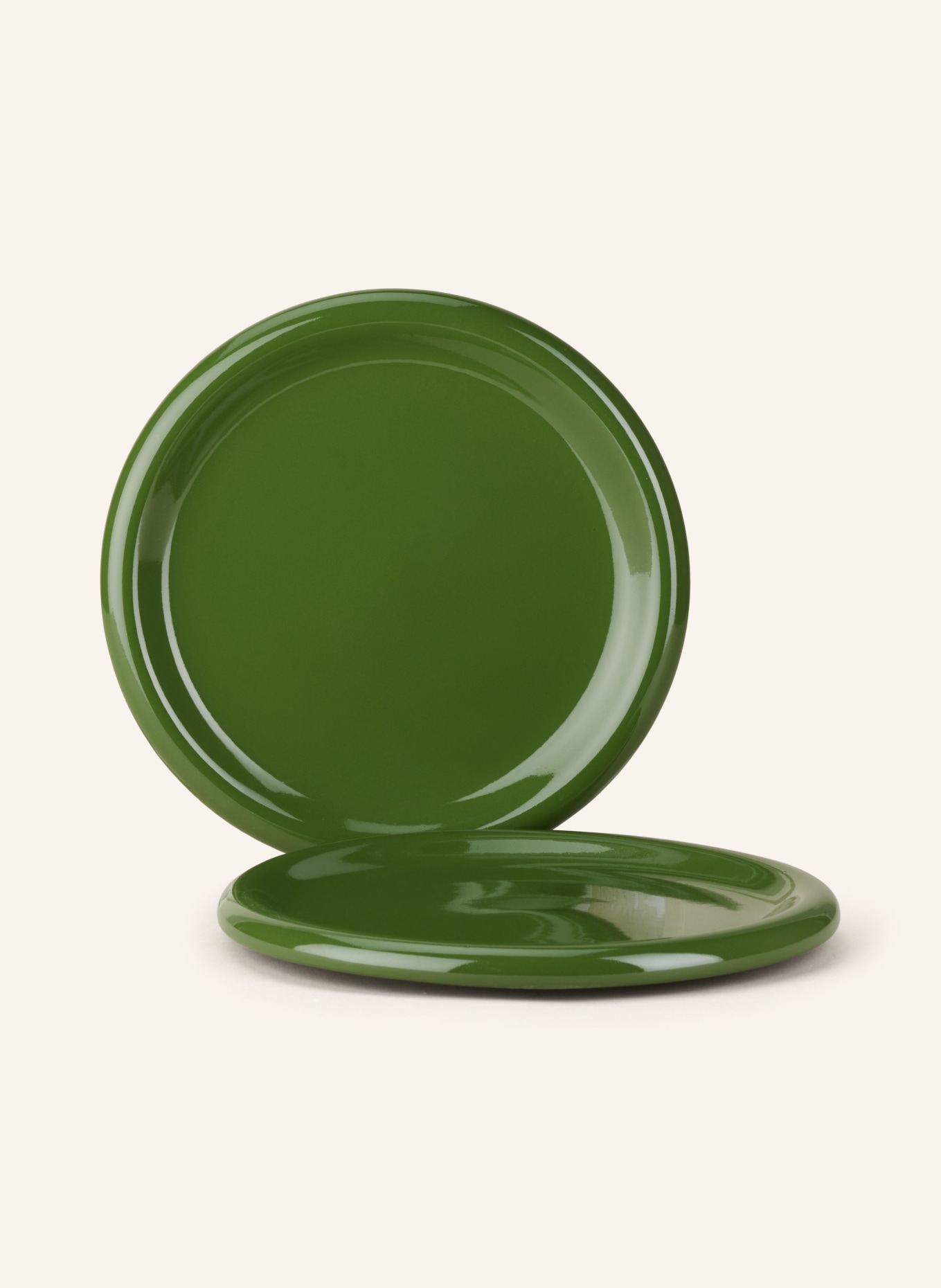 HAY Set of 2 dinner plates BARRO, Color: GREEN (Image 1)