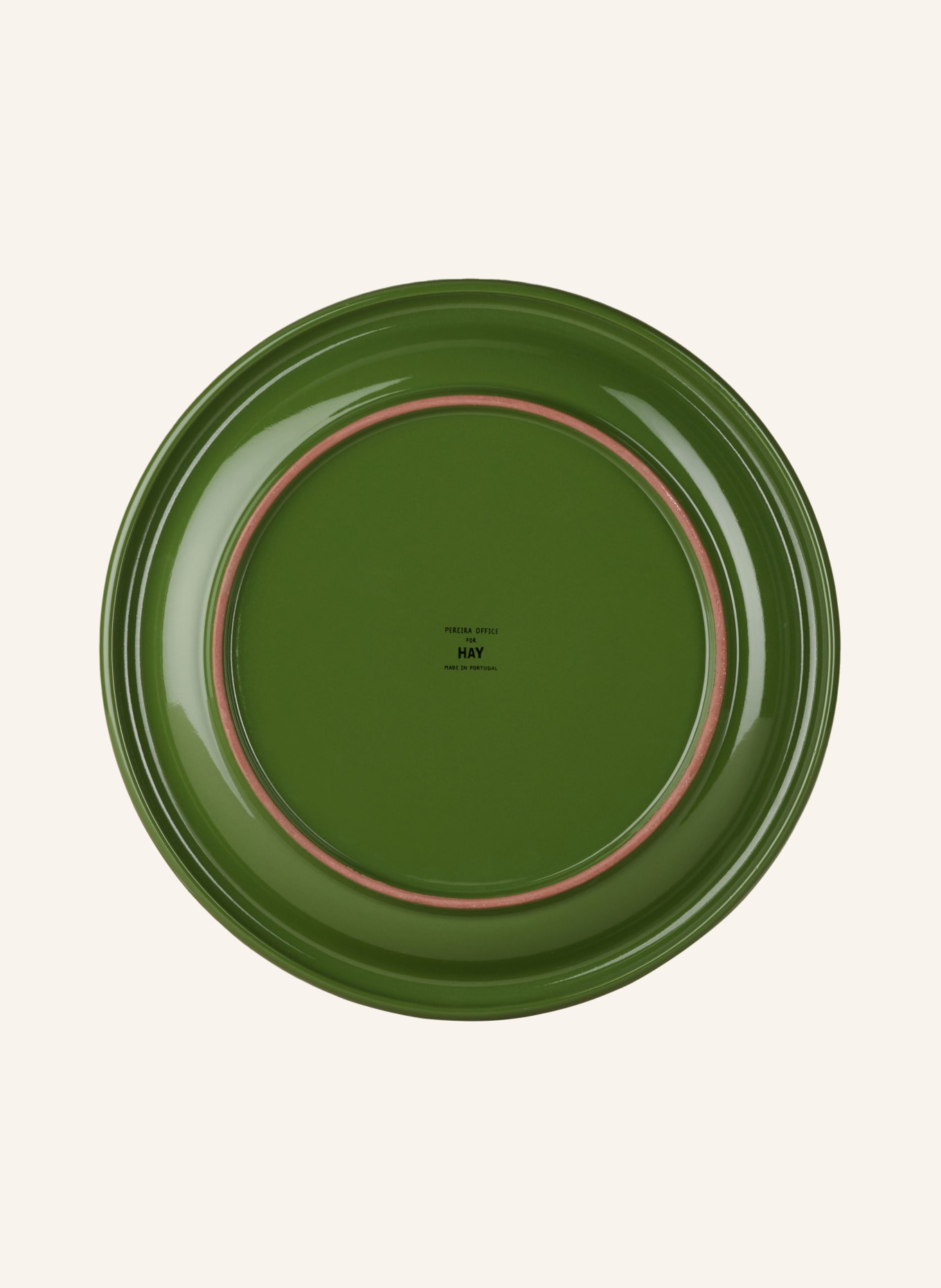 HAY Set of 2 dinner plates BARRO, Color: GREEN (Image 3)