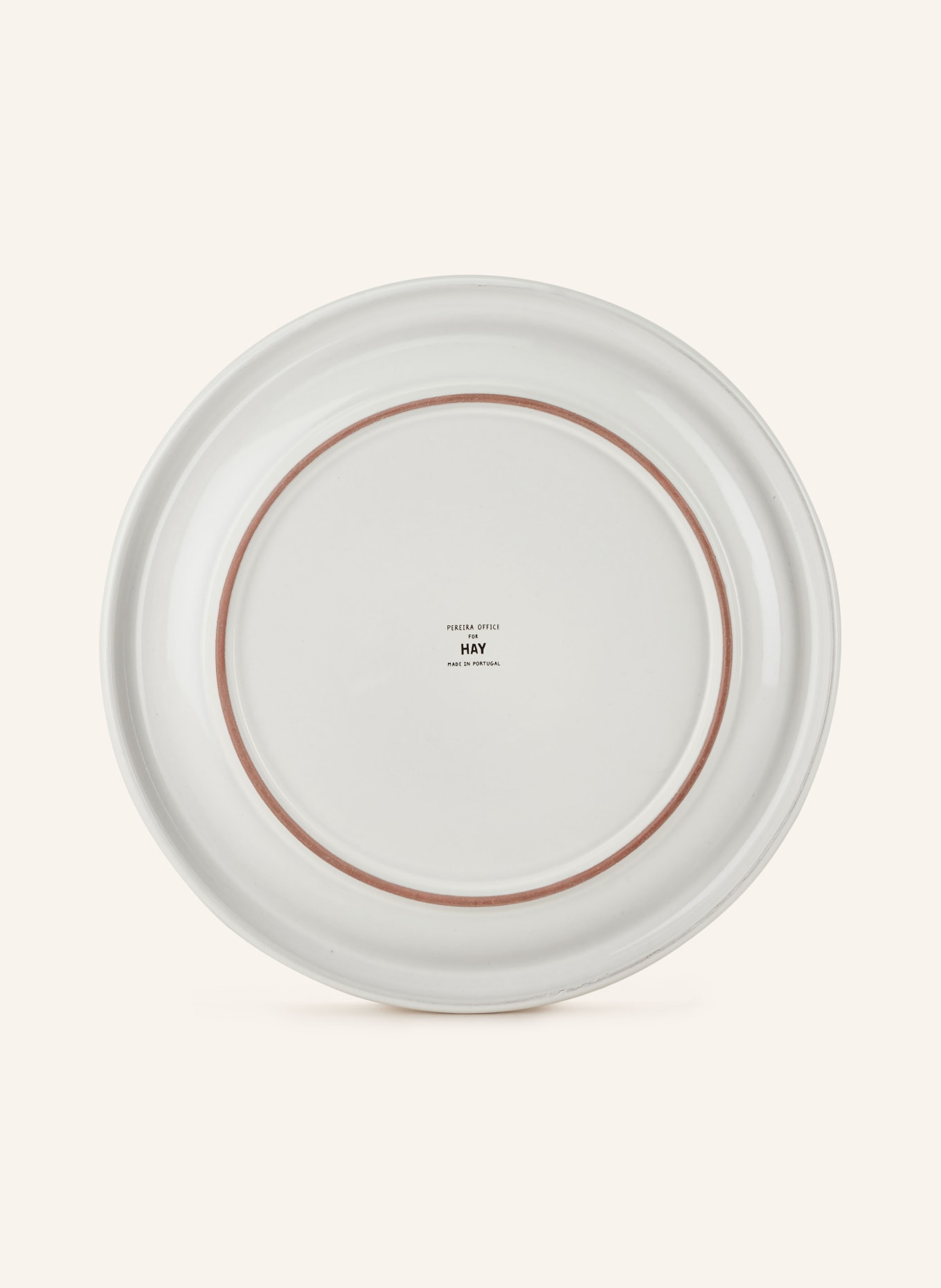 HAY Set of 2 dinner plates BARRO, Color: WHITE (Image 3)