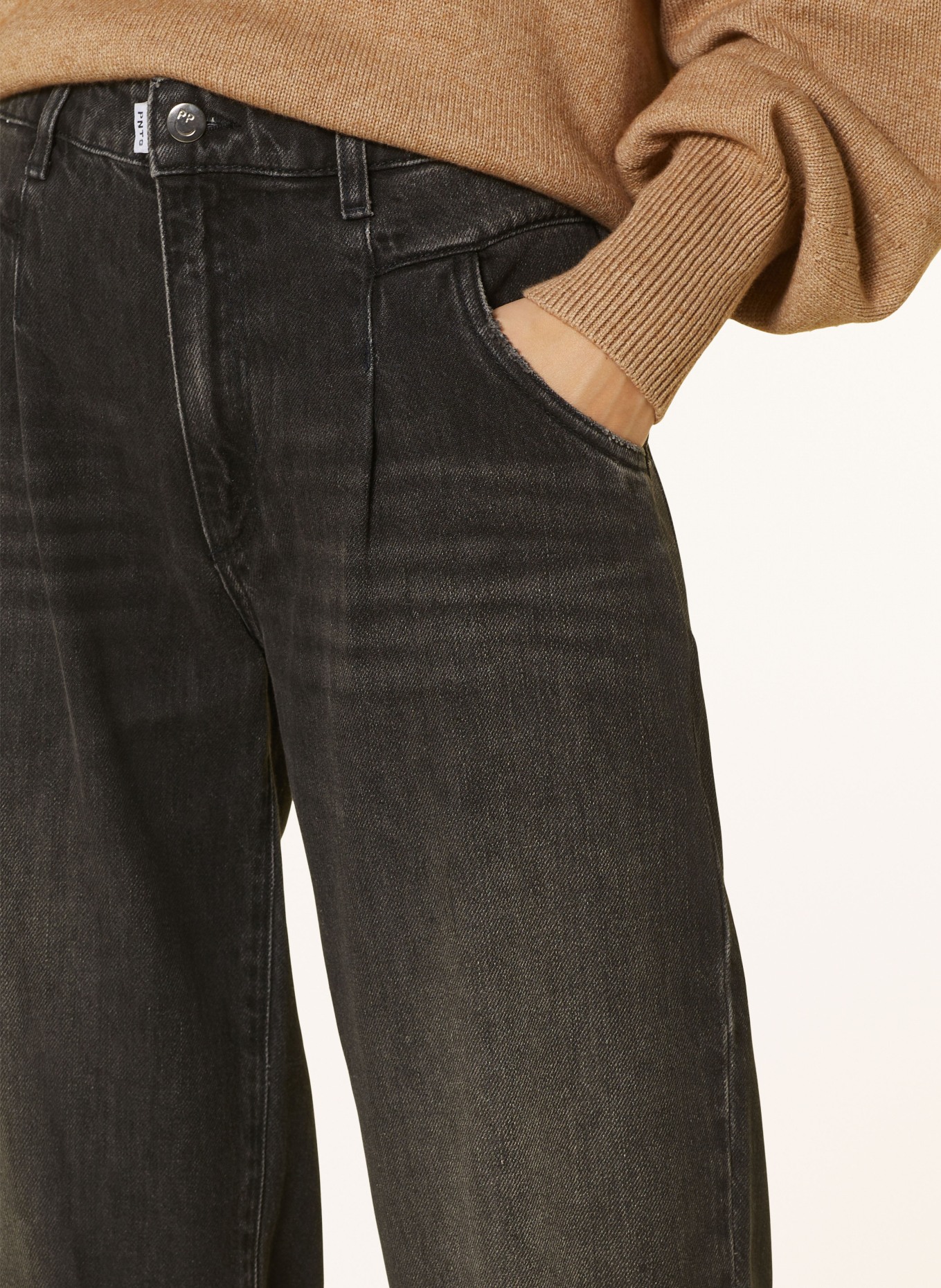 PNTS Jeansy 7/8 THE O-SHAPE: 05 ANTHRAZIT