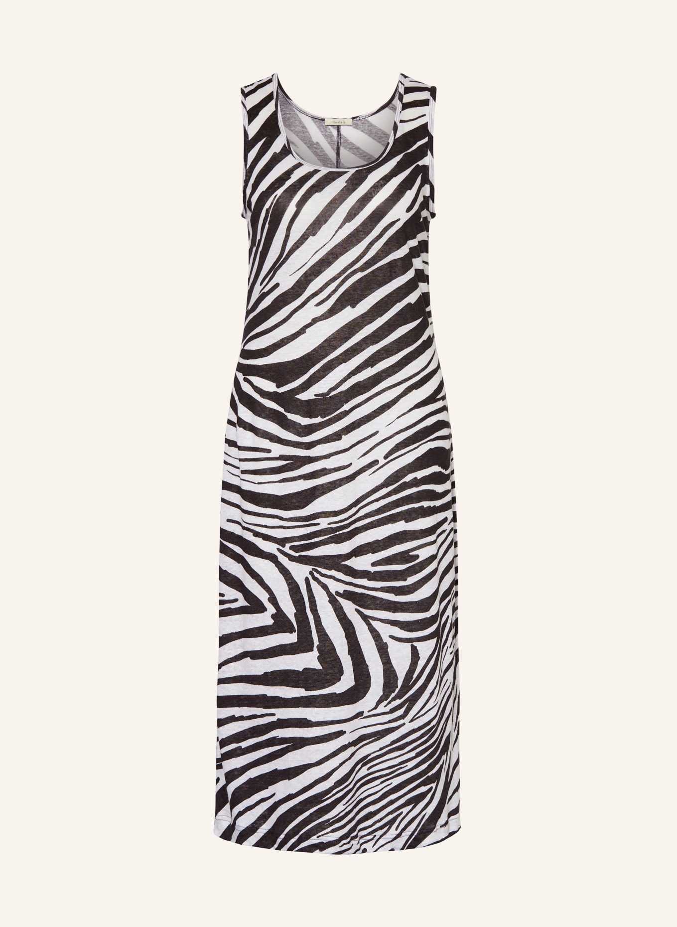 lilienfels Linen dress, Color: WHITE/ BLACK (Image 1)