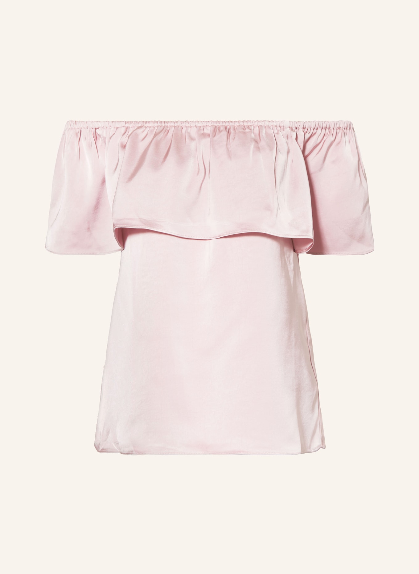 NEO NOIR Off shoulder shirt KRIS in satin in rose