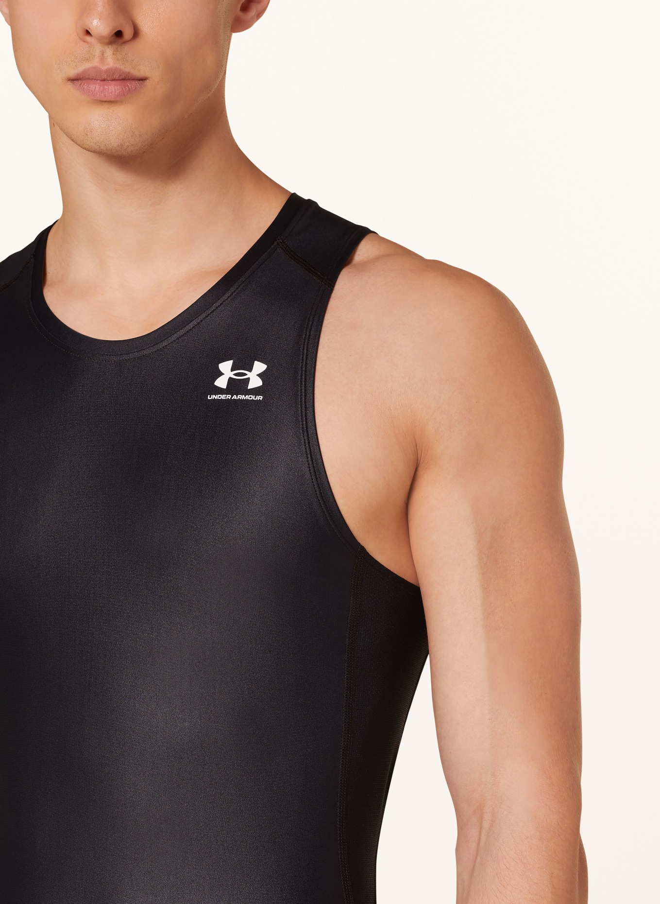 UNDER ARMOUR Running shirt ISO-CHILL, Color: BLACK (Image 4)