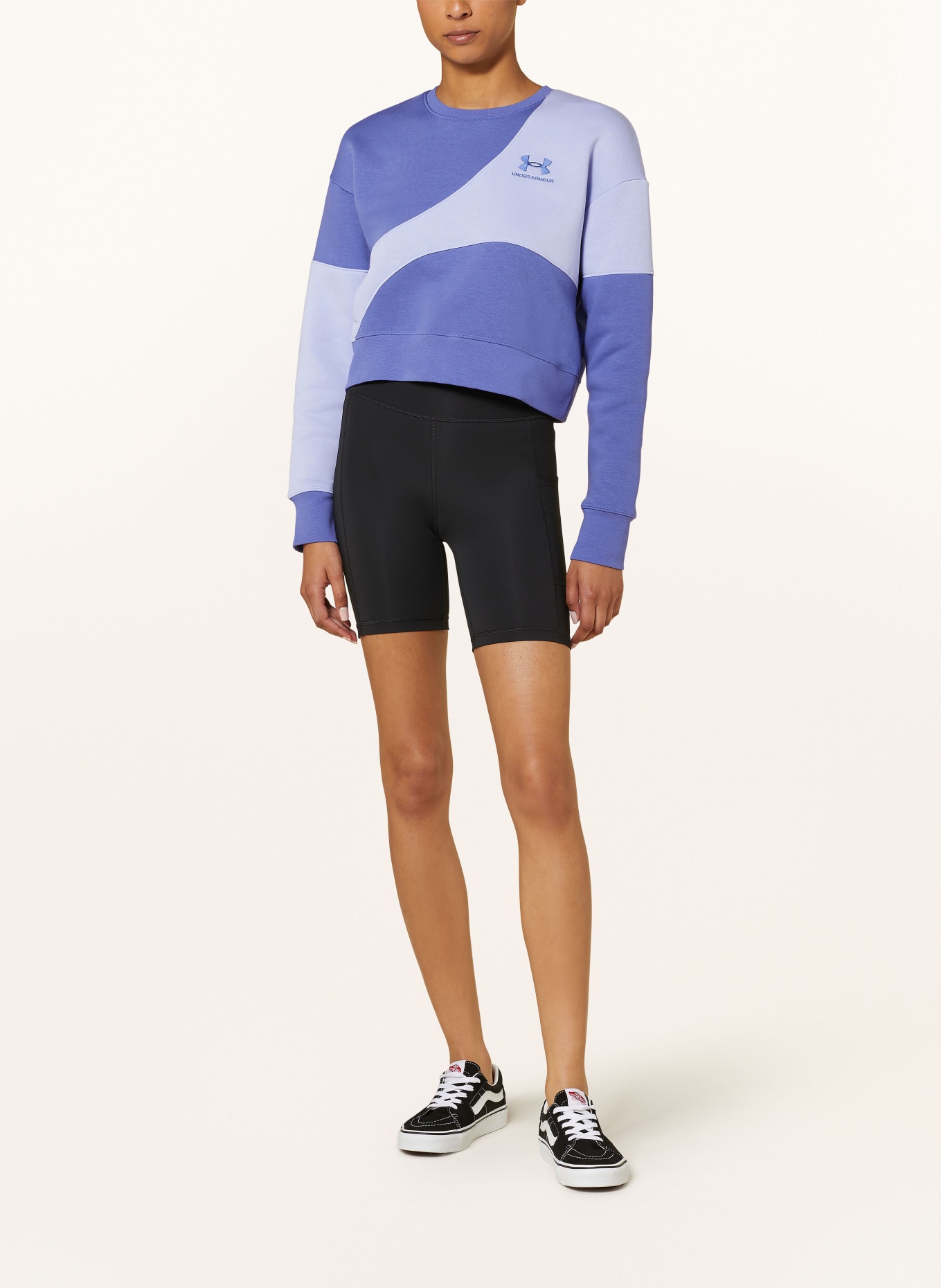 UNDER ARMOUR Cropped sweatshirt, Color: PURPLE/ LIGHT PURPLE (Image 2)