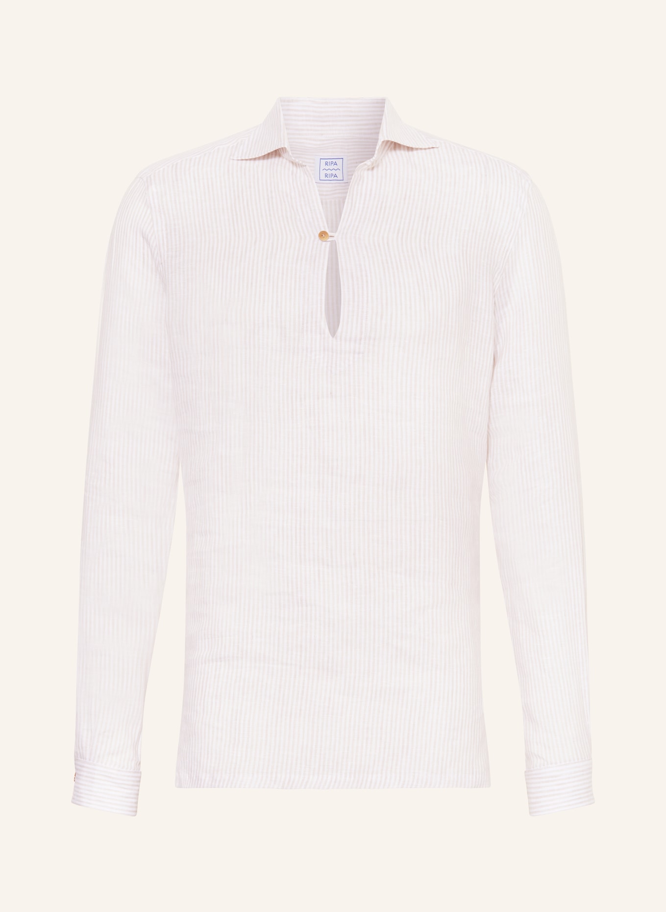 RIPA RIPA Linen shirt CAPRI regular fit, Color: WHITE/ BEIGE (Image 1)