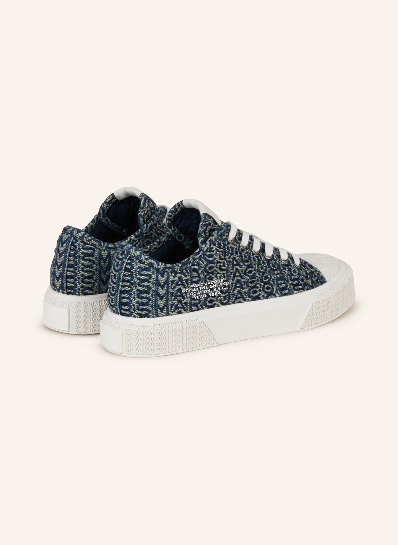 MARC JACOBS Sneakers THE SNEAKER, Color: DARK BLUE/ LIGHT GREEN (Image 2)
