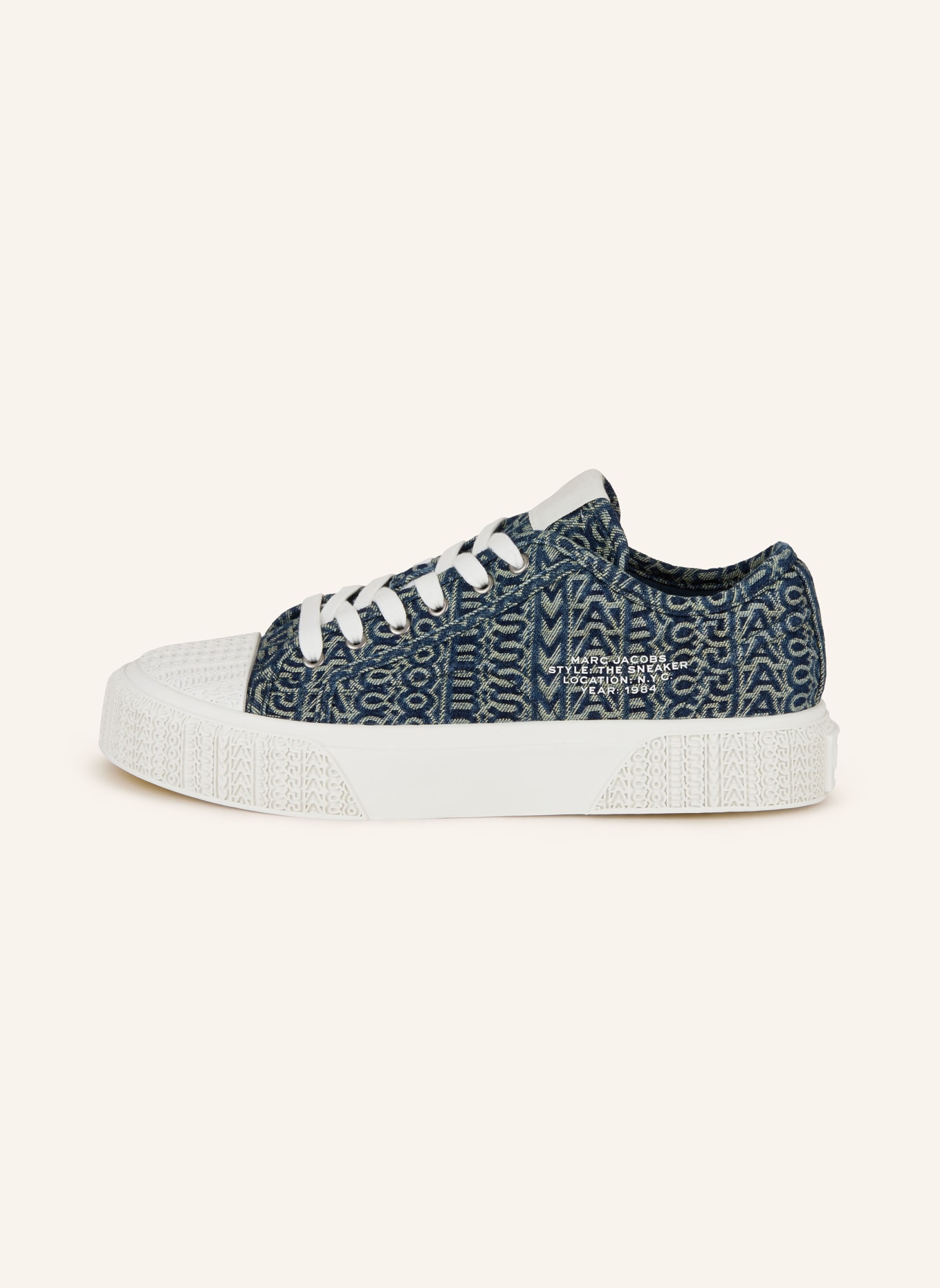 MARC JACOBS Sneakers THE SNEAKER, Color: DARK BLUE/ LIGHT GREEN (Image 4)