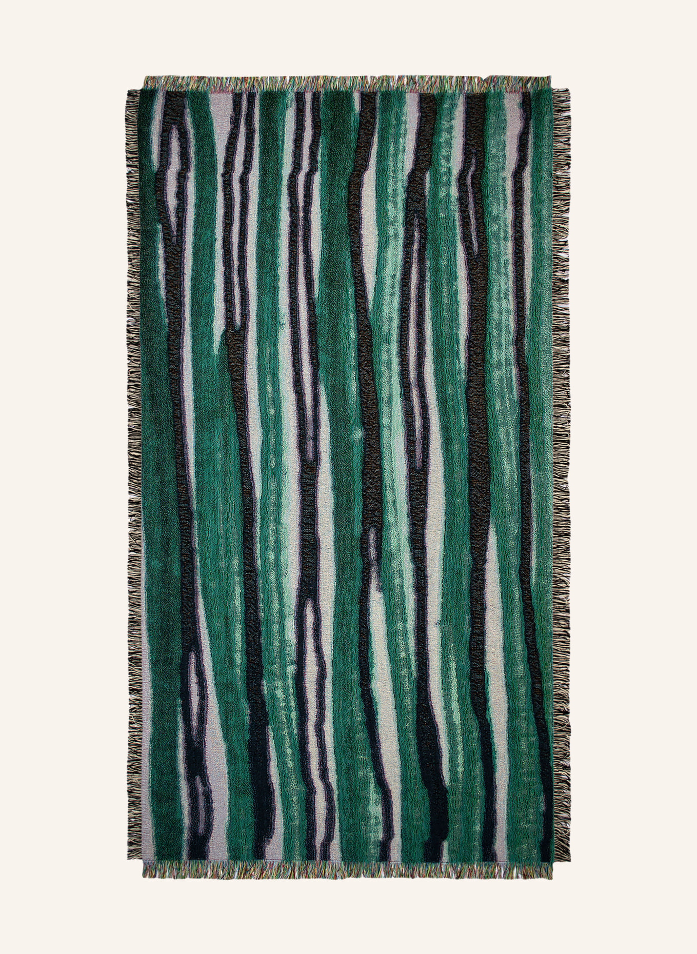 zoeppritz Throw ABSURD BEACH LAVA, Color: GREEN/ BLACK/ LIGHT BLUE (Image 1)
