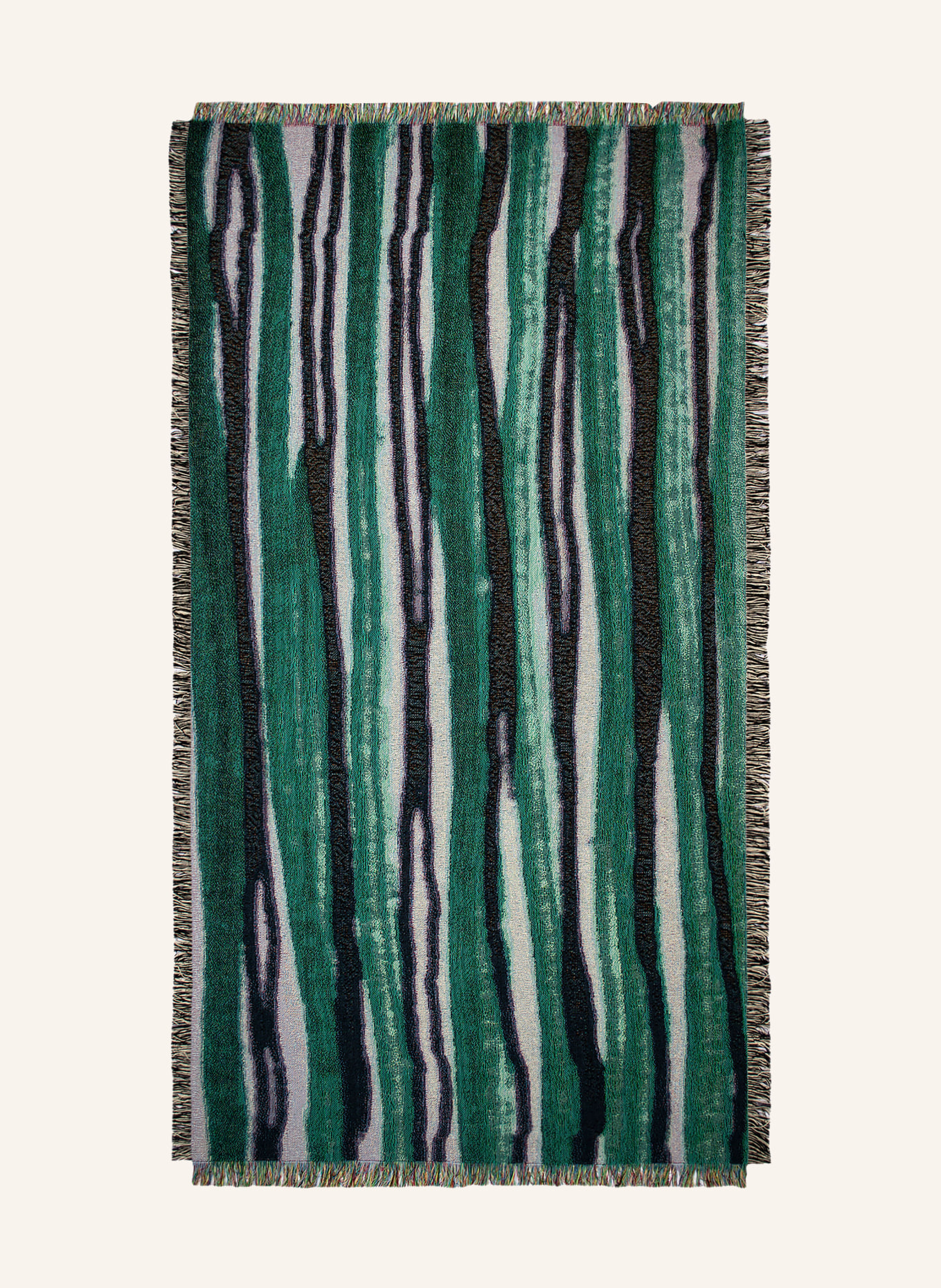 zoeppritz ABSURD BEACH LAVA beach towel, Color: GREEN/ BLACK/ LIGHT BLUE (Image 1)