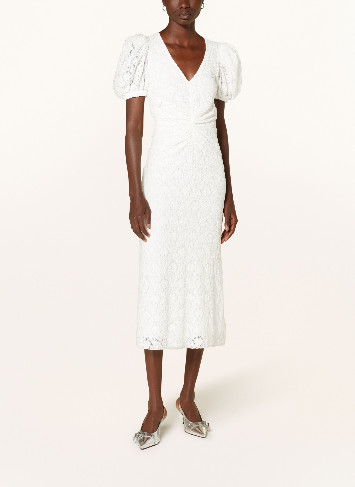 ROTATE Spitzenkleid: WEISS