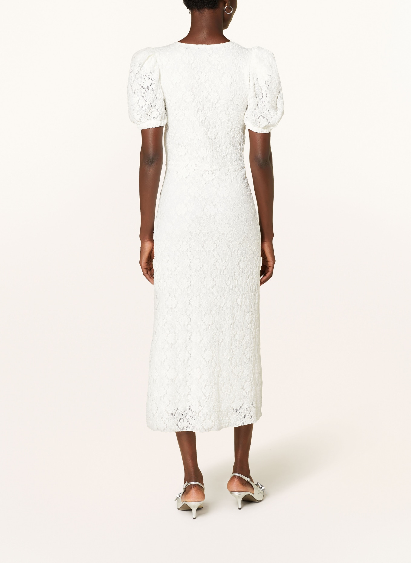 ROTATE Spitzenkleid: WEISS