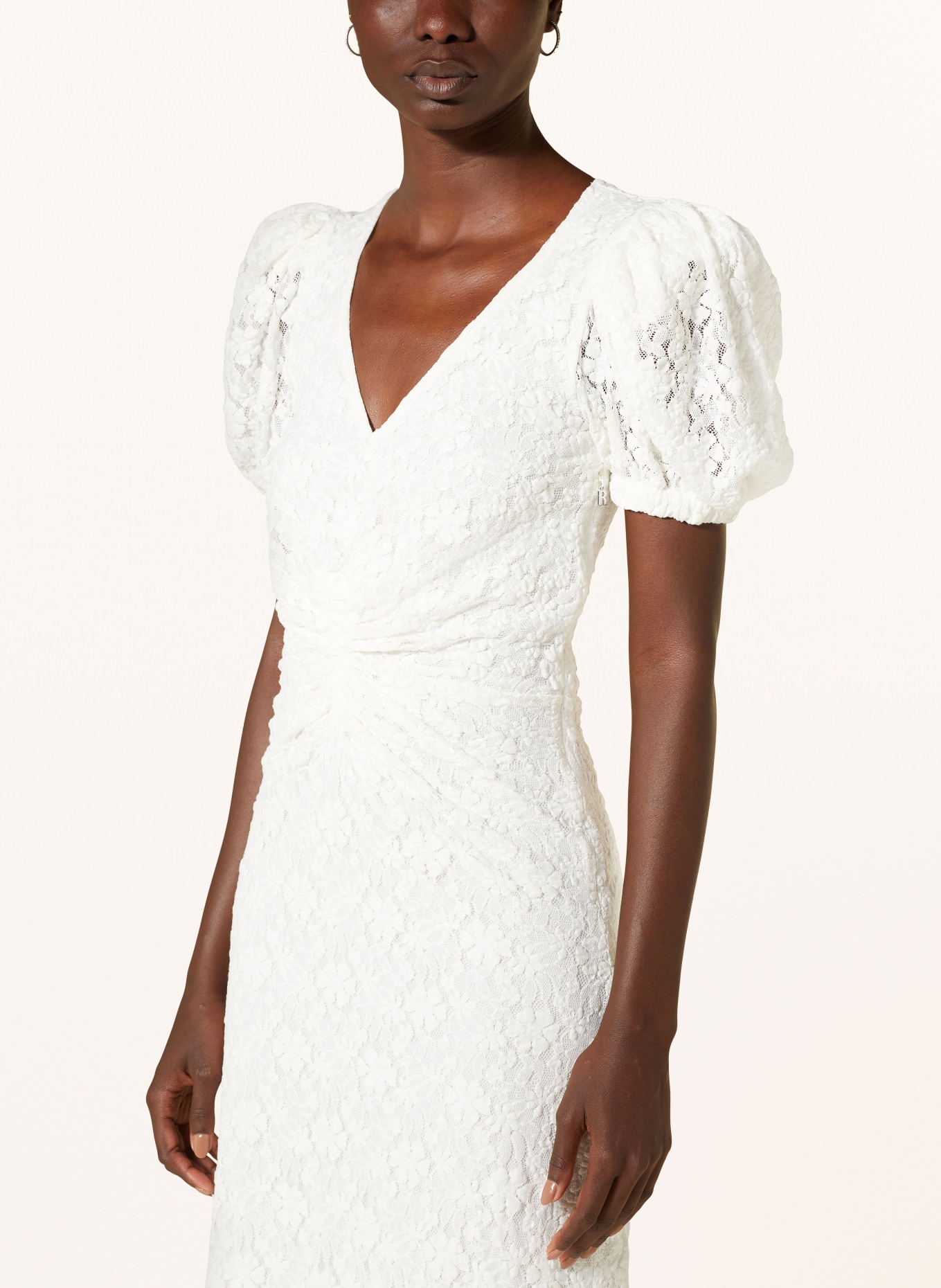 ROTATE Spitzenkleid: WEISS