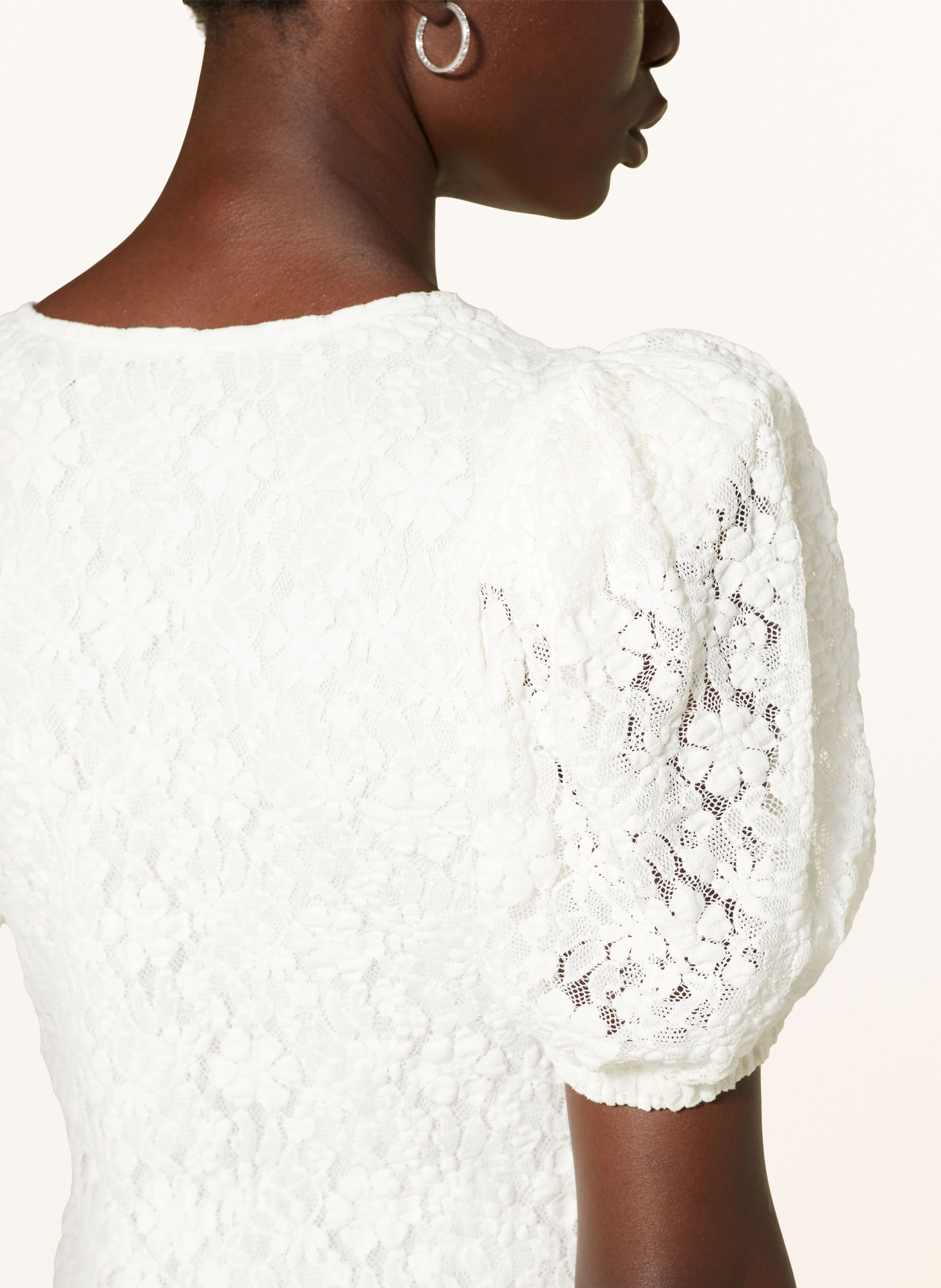 ROTATE Spitzenkleid: WEISS