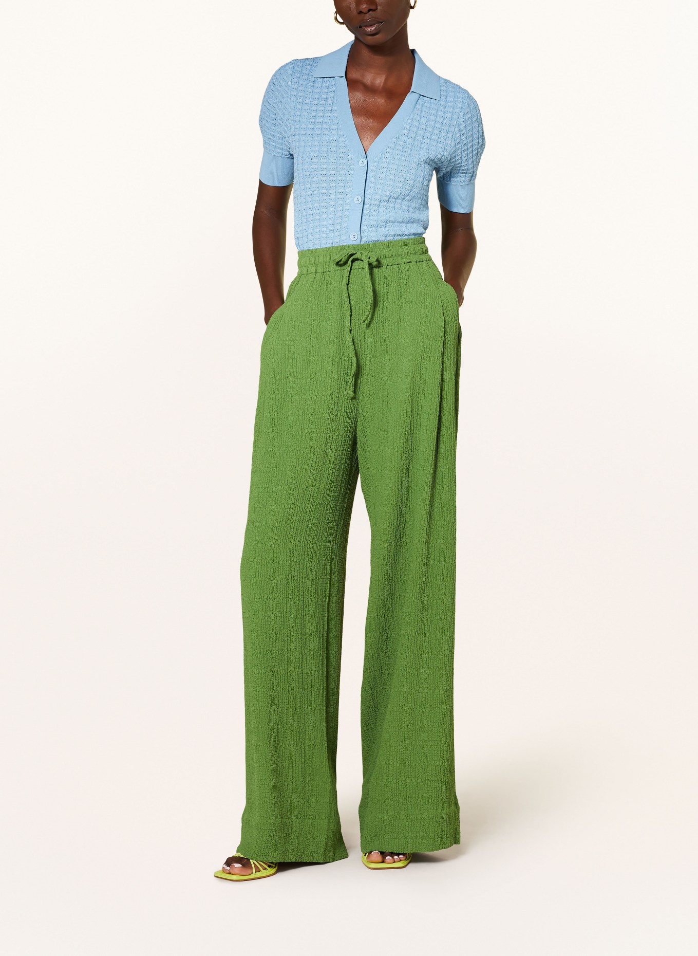 ESSENTIEL ANTWERP Trousers FROLIC, Color: GREEN (Image 2)
