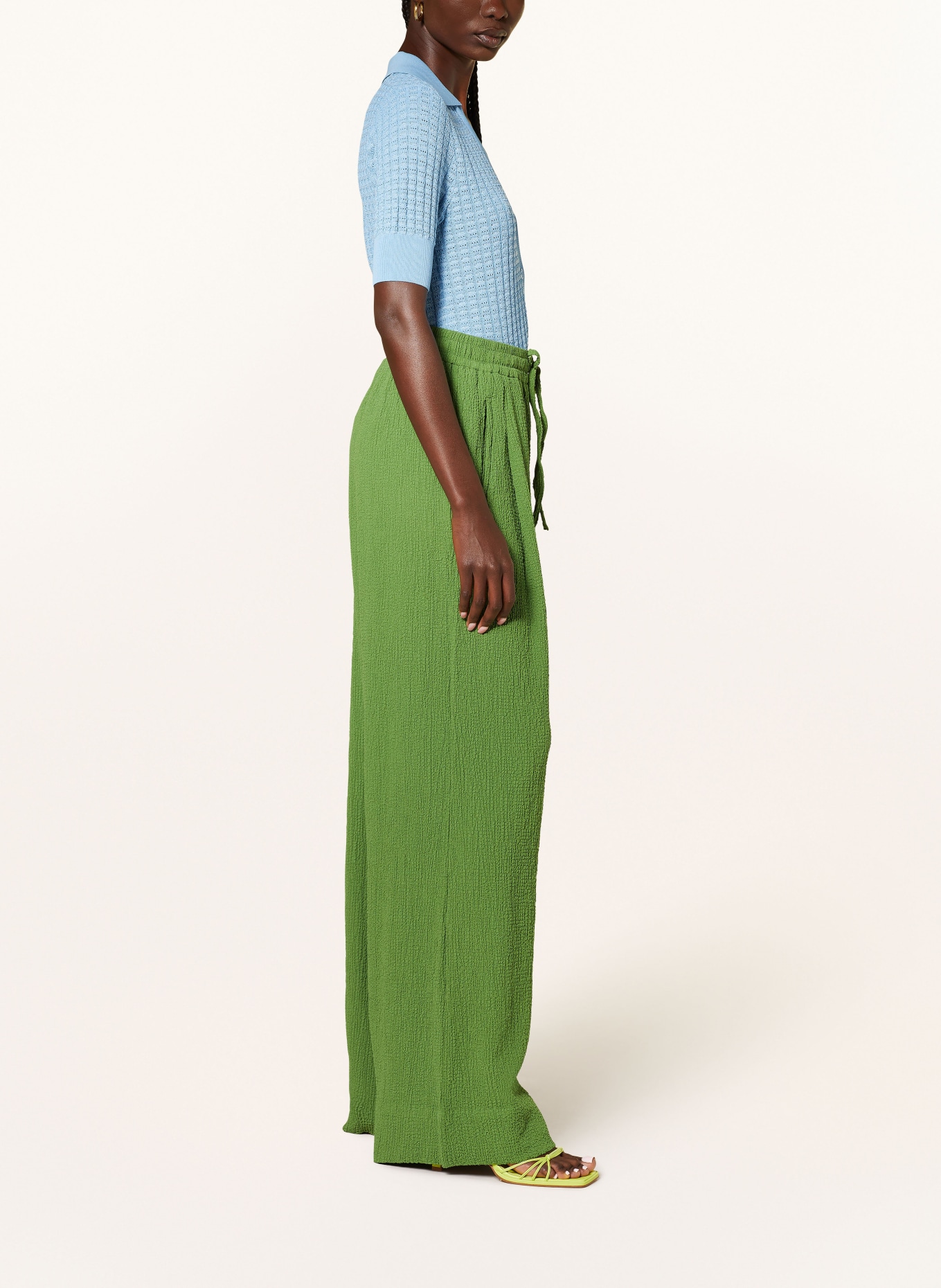 ESSENTIEL ANTWERP Trousers FROLIC, Color: GREEN (Image 4)