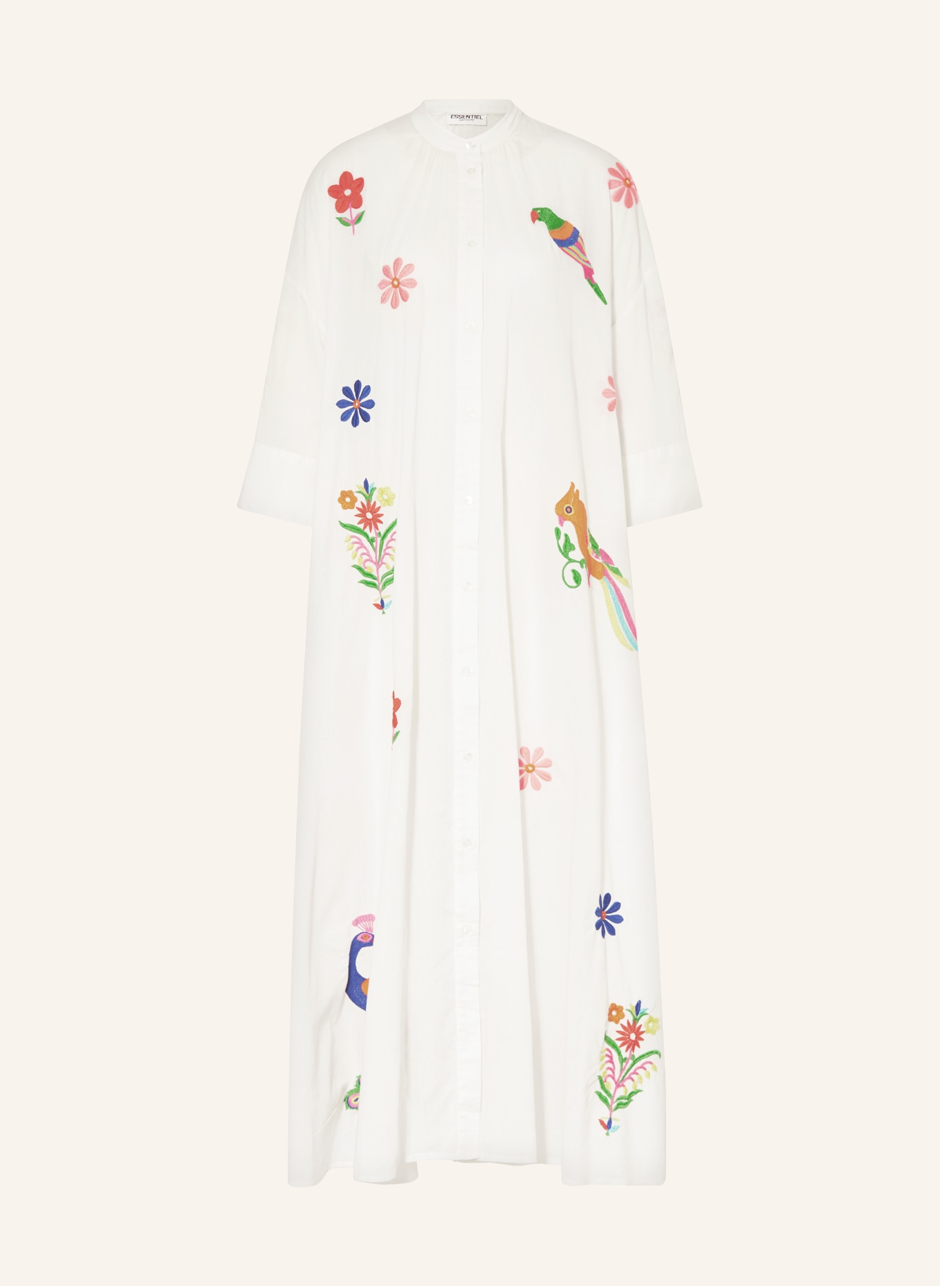 ESSENTIEL ANTWERP Dress FINDIA with 3/4 sleeves, Color: WHITE (Image 1)