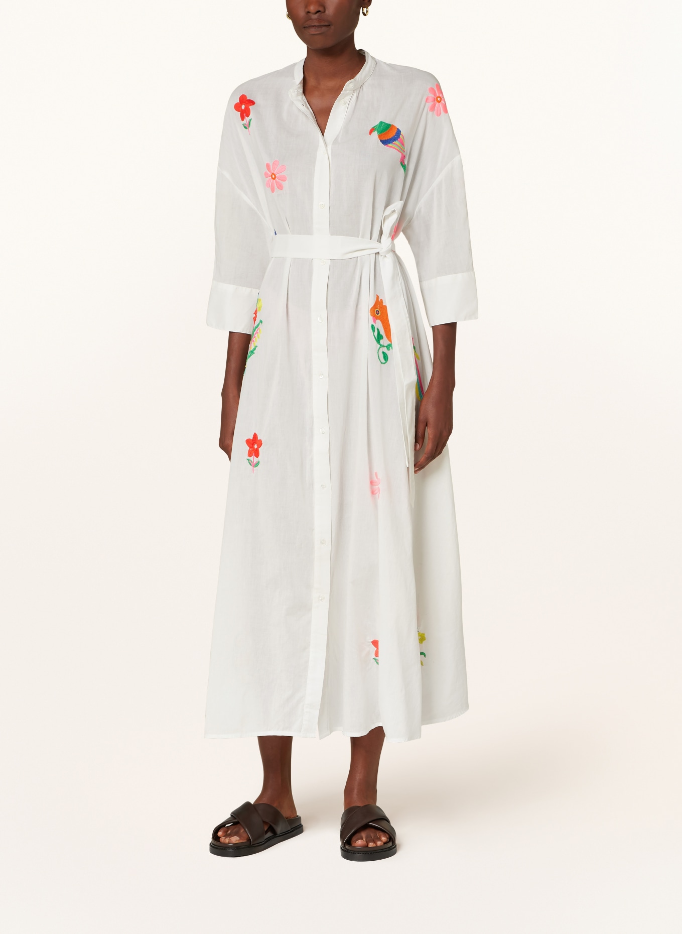ESSENTIEL ANTWERP Dress FINDIA with 3/4 sleeves, Color: WHITE (Image 2)