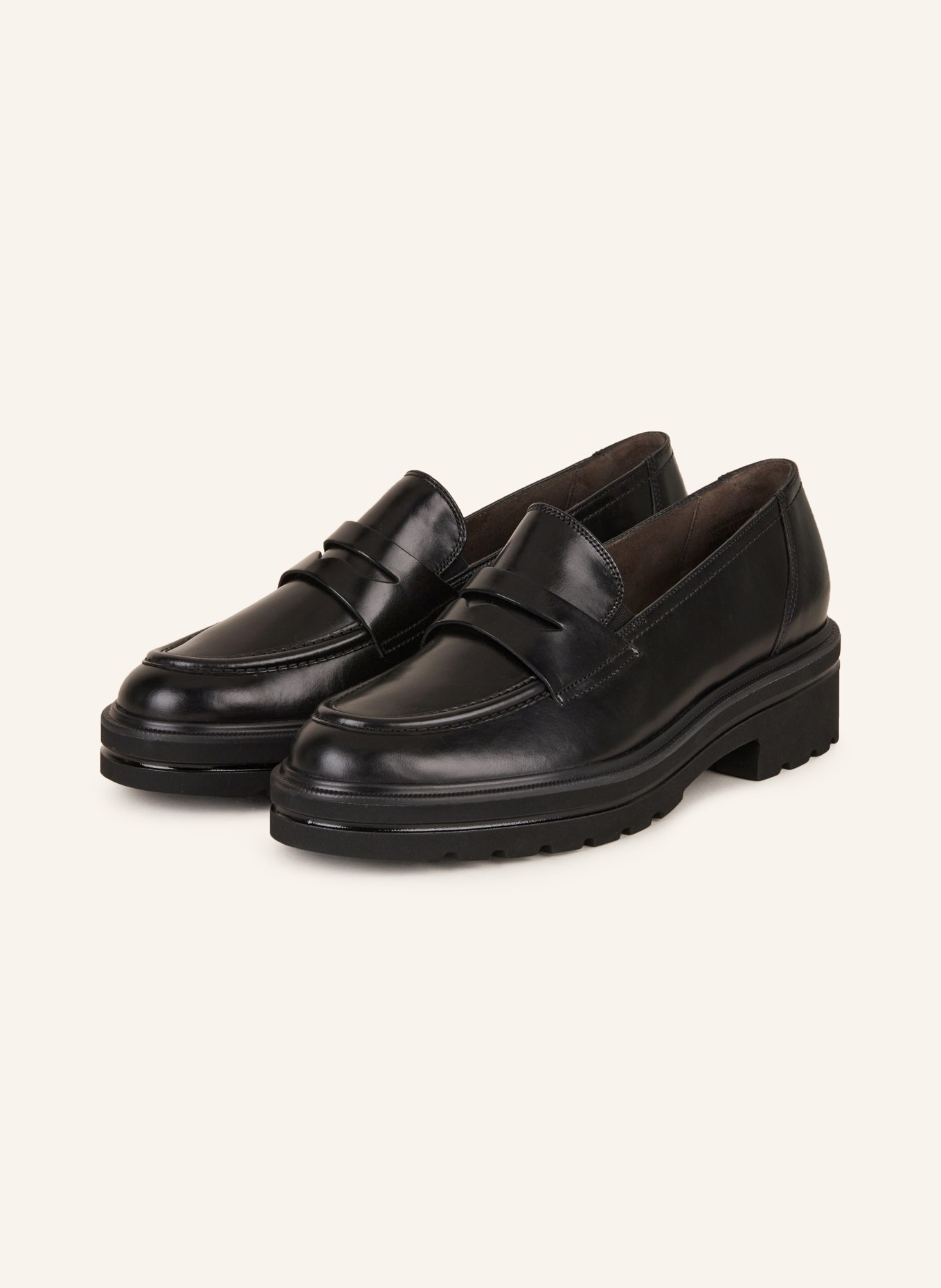 paul green Penny loafers, Color: BLACK (Image 1)